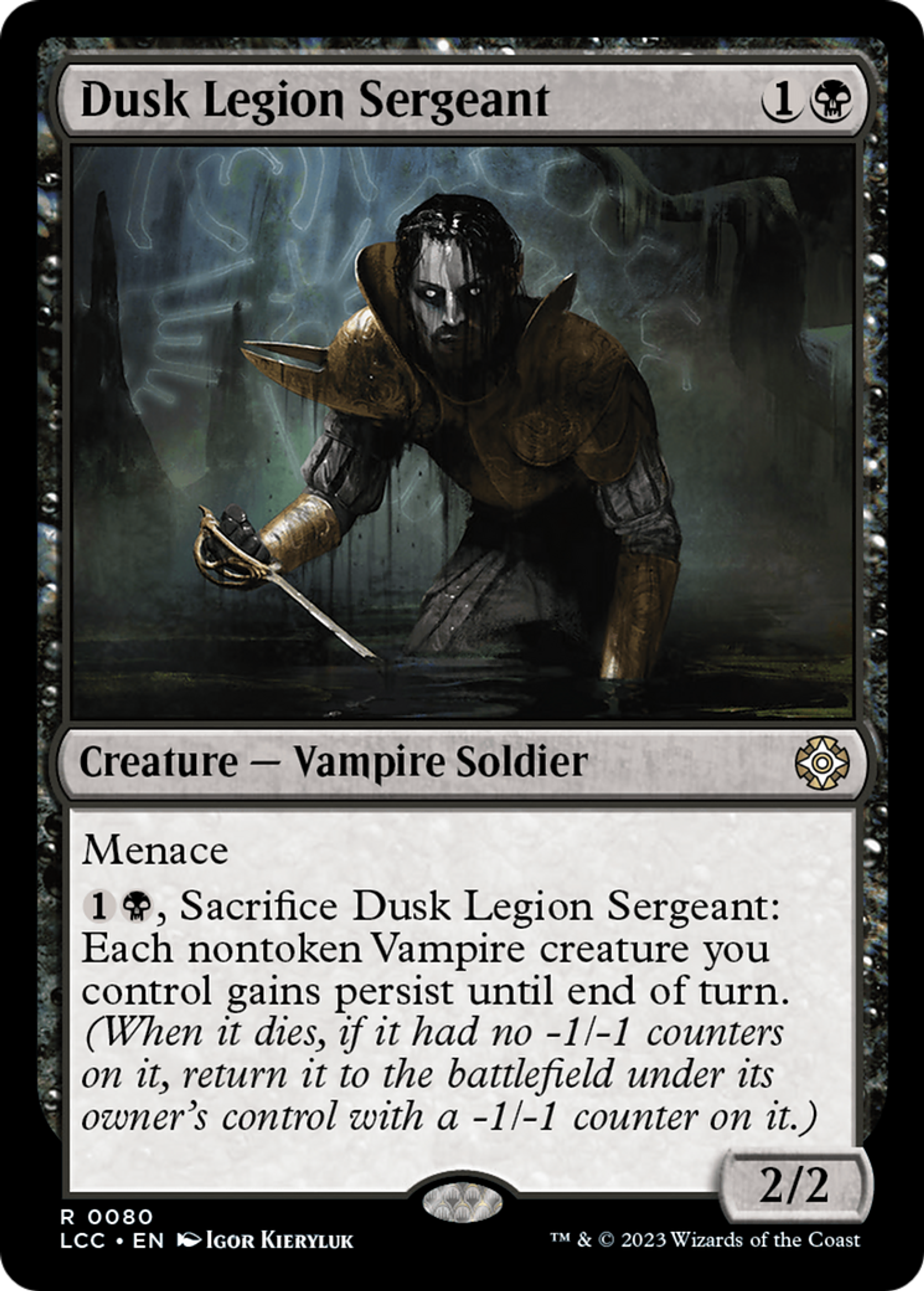Dusk Legion Sergeant — The Lost Caverns of Ixalan Commander — Magic: The Gathering
