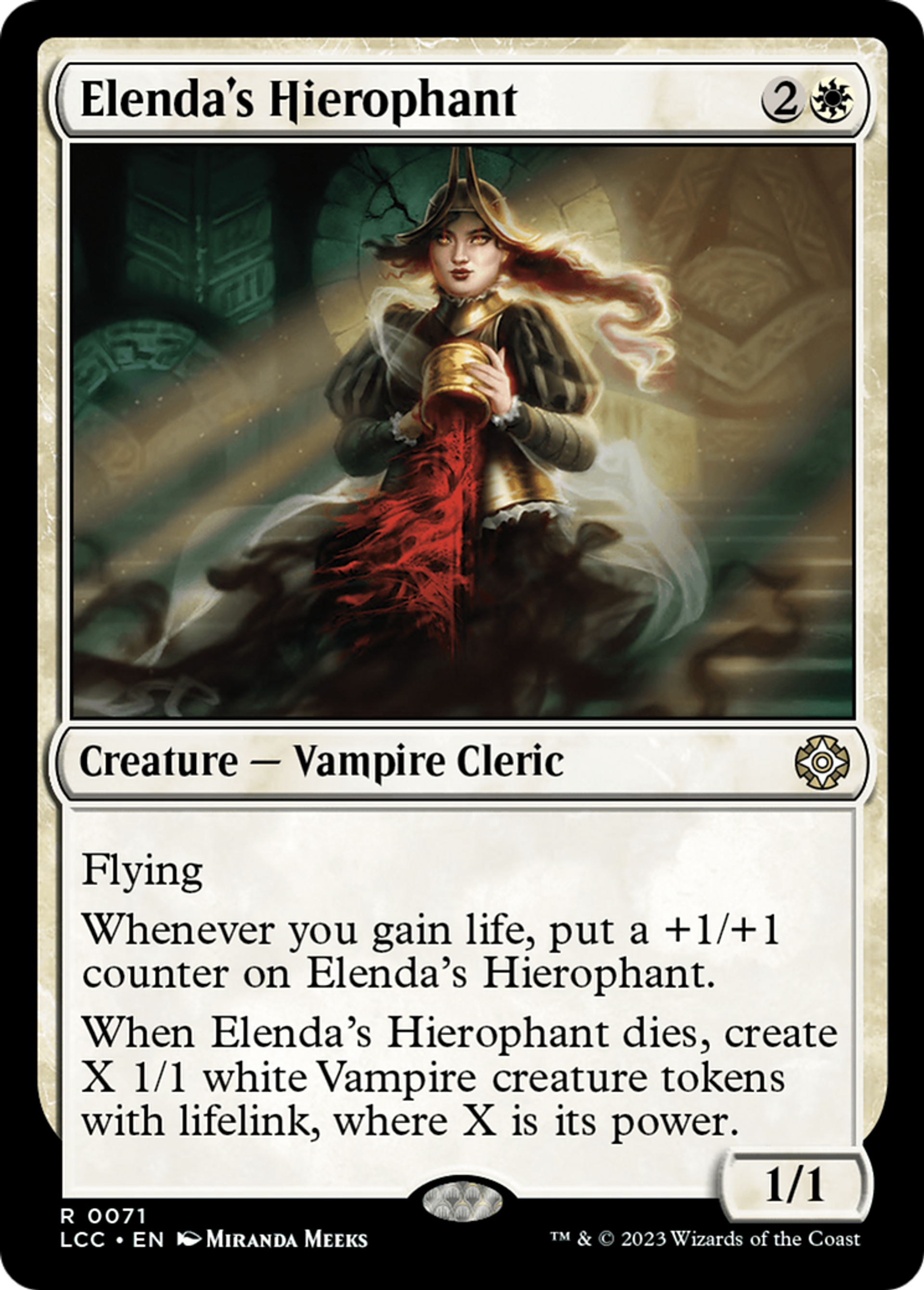 Elenda's Hierophant — The Lost Caverns of Ixalan Commander — Magic: The Gathering