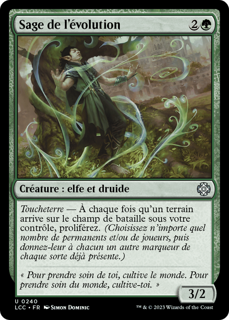 Sage de l'évolution — The Lost Caverns of Ixalan Commander — Magic: The Gathering