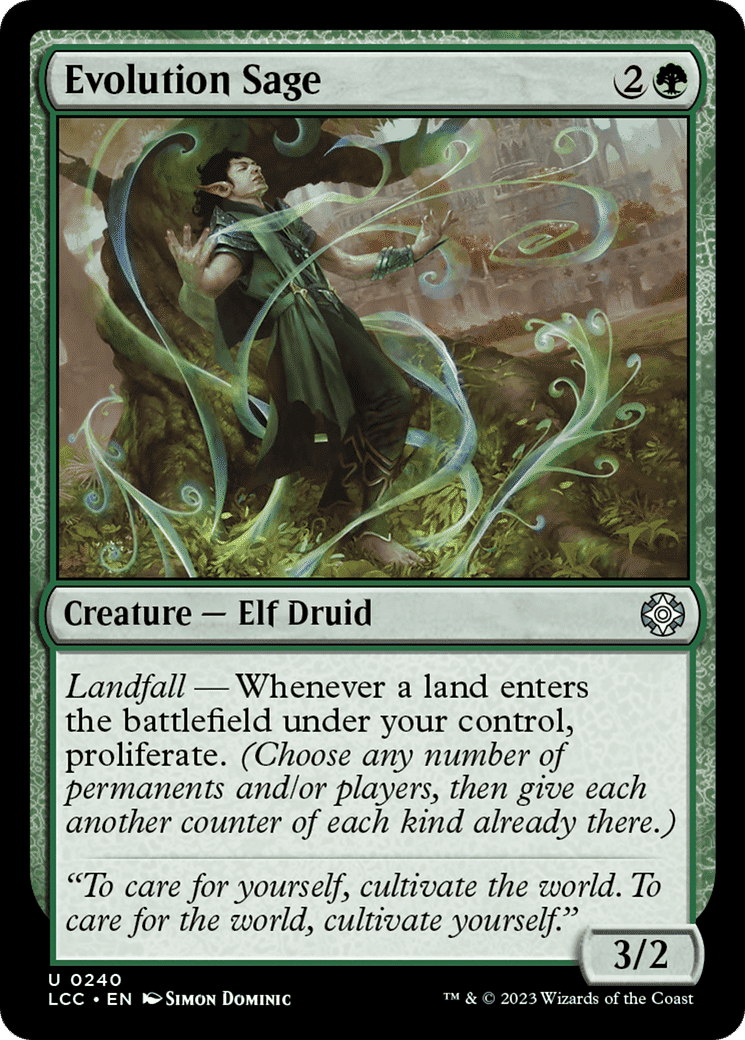 Evolution Sage — The Lost Caverns of Ixalan Commander — Magic: The Gathering