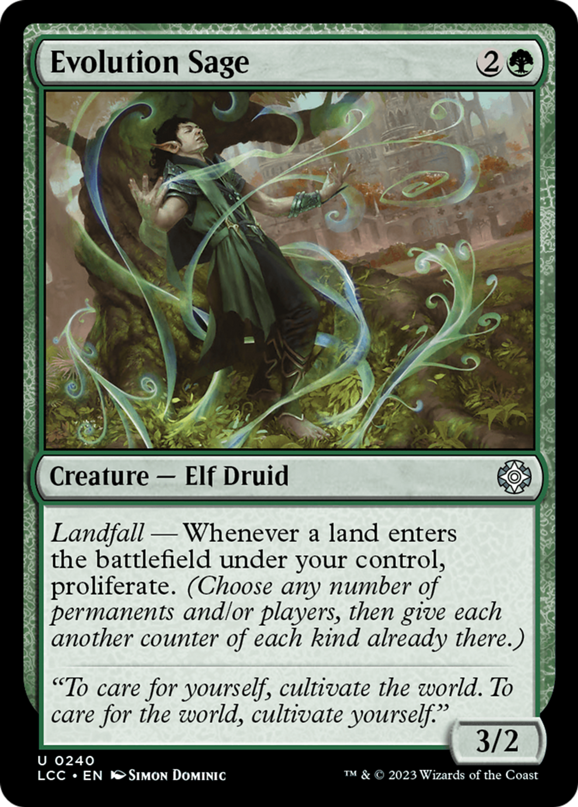 Evolution Sage — The Lost Caverns of Ixalan Commander — Magic: The Gathering