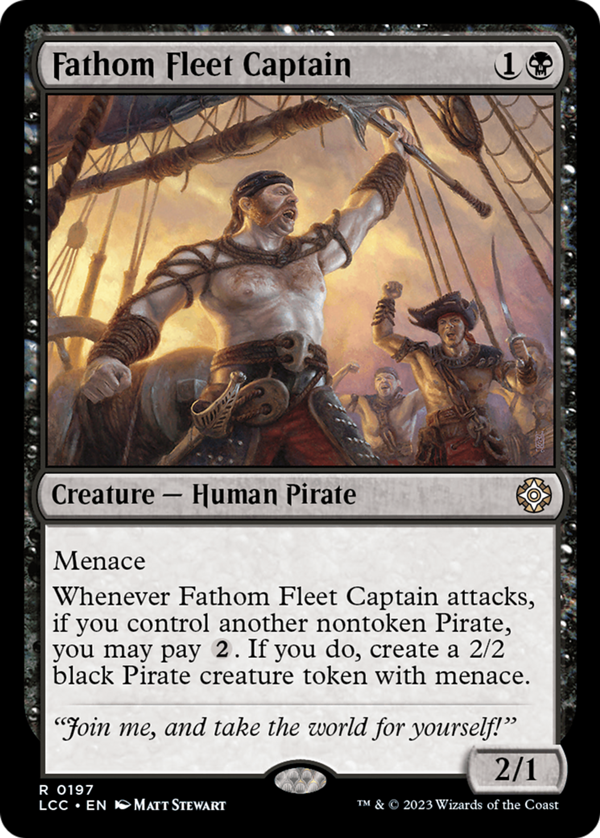 Fathom Fleet Captain — The Lost Caverns of Ixalan Commander — Magic: The Gathering