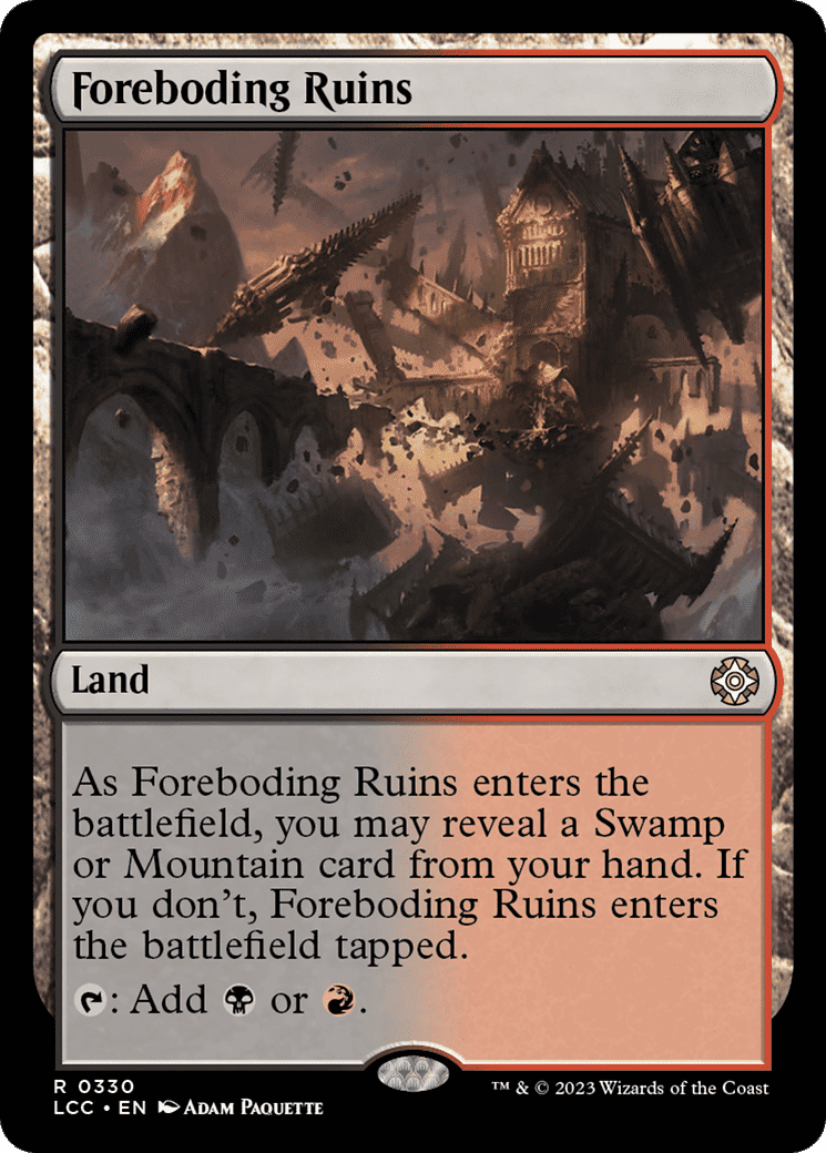 Foreboding Ruins — The Lost Caverns of Ixalan Commander — Magic: The Gathering