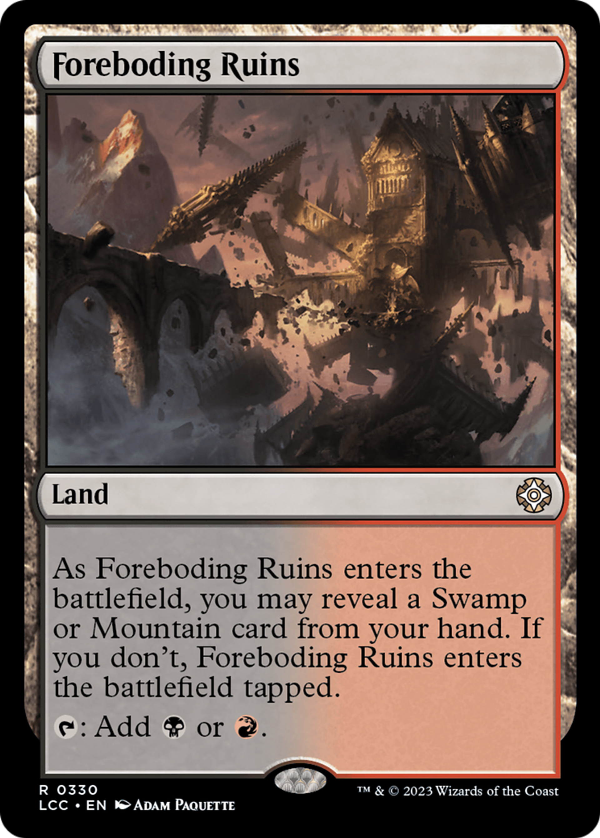 Foreboding Ruins — The Lost Caverns of Ixalan Commander — Magic: The Gathering