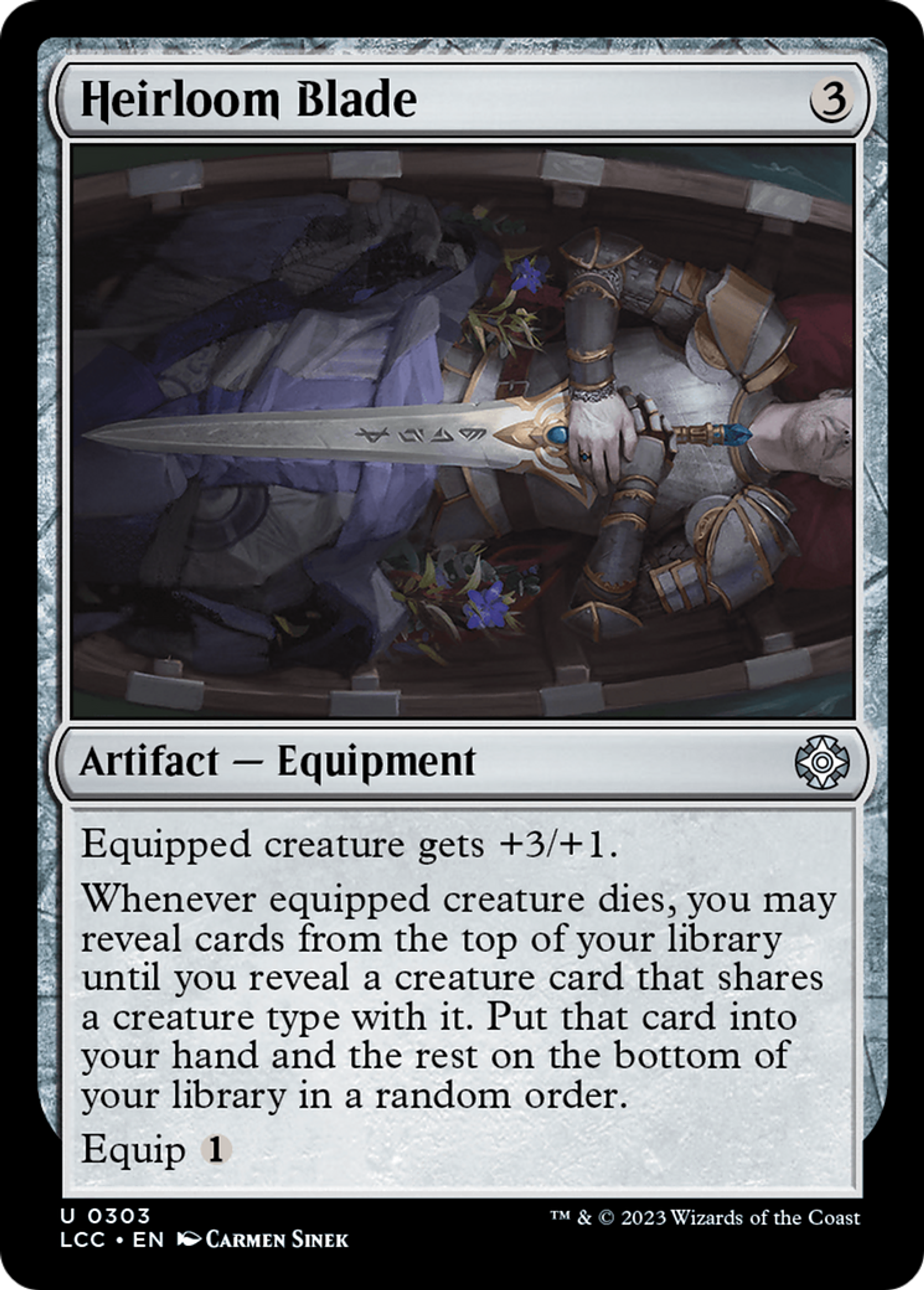 Heirloom Blade — The Lost Caverns of Ixalan Commander — Magic: The Gathering