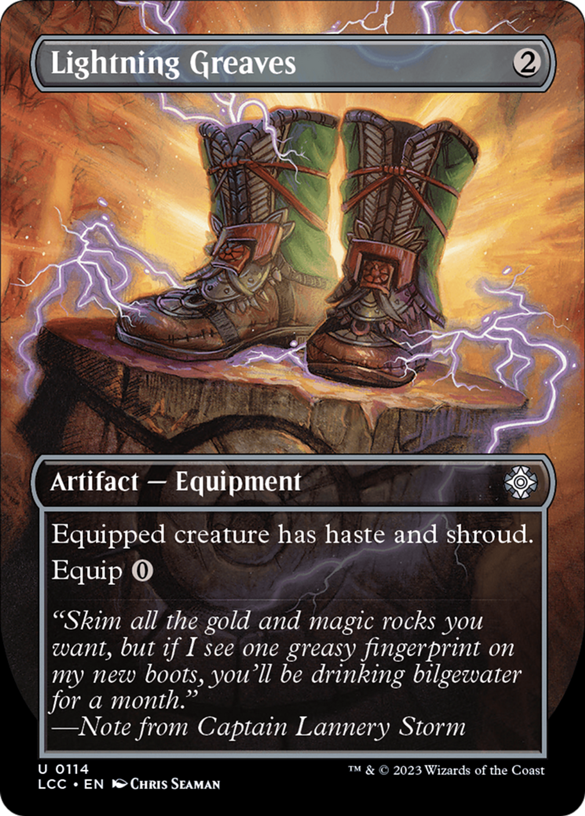 Jambières d'éclair — The Lost Caverns of Ixalan Commander — Magic: The Gathering