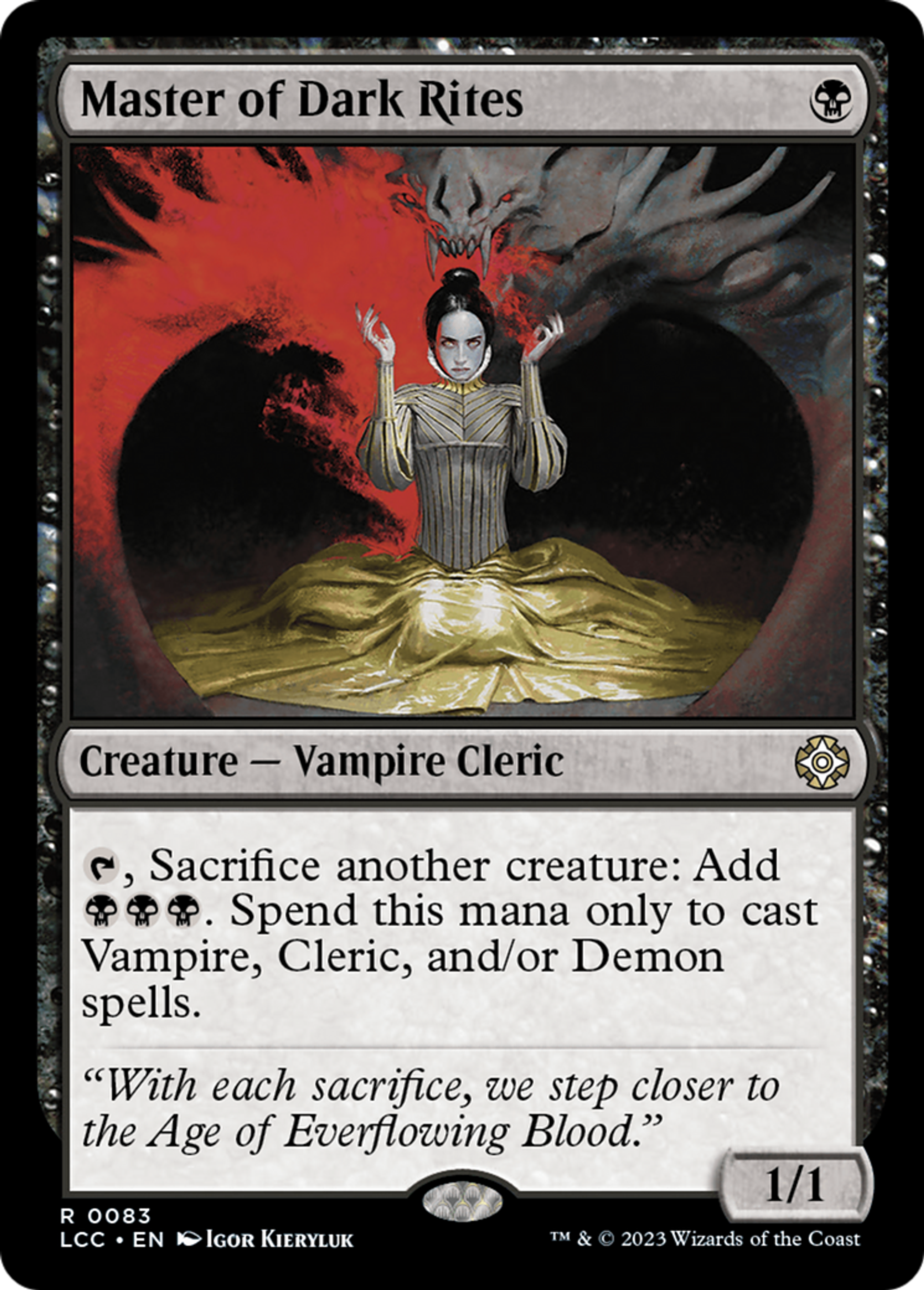 Master of Dark Rites — The Lost Caverns of Ixalan Commander — Magic: The Gathering