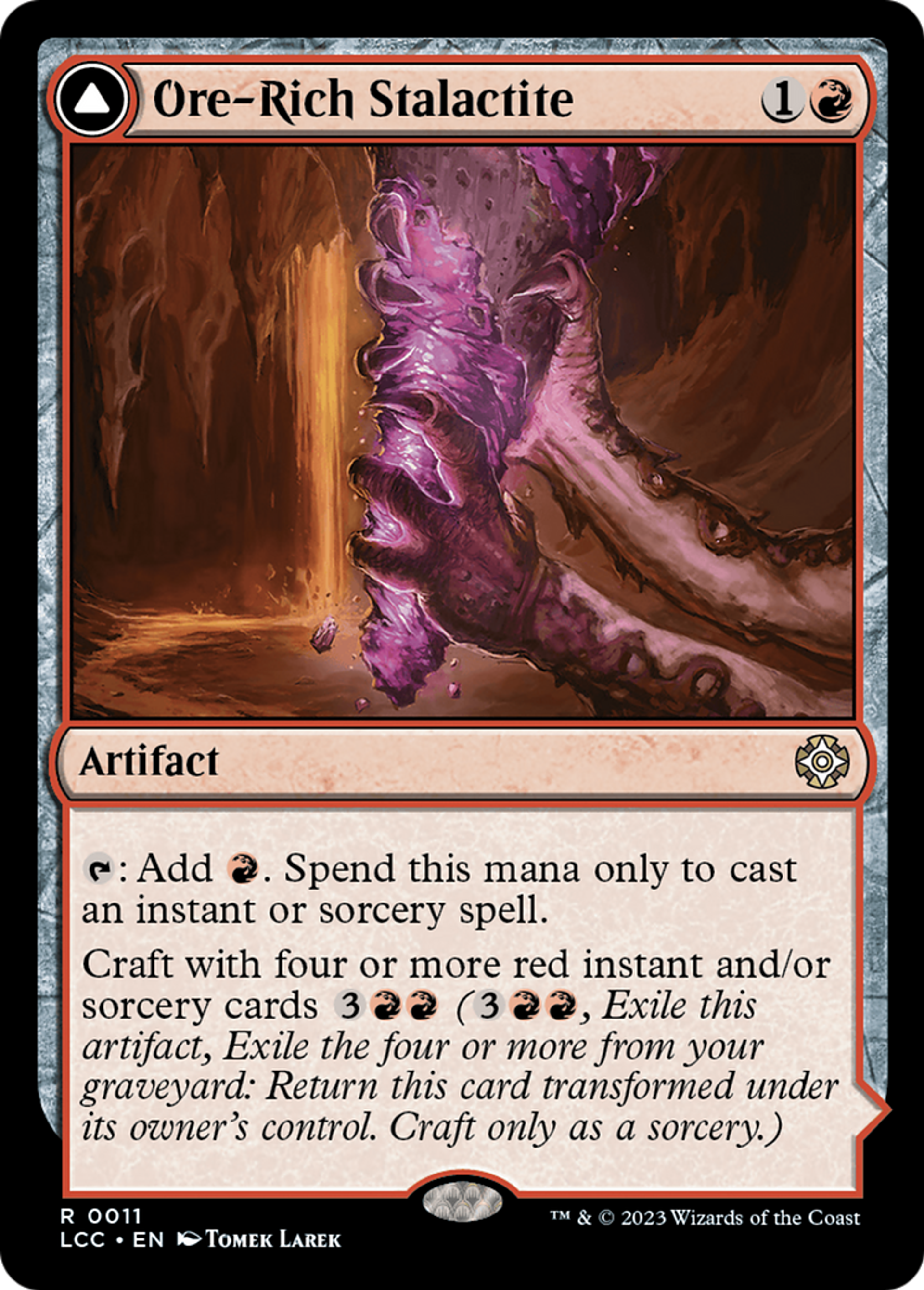 Ore-Rich Stalactite // Cosmium Catalyst — The Lost Caverns of Ixalan Commander — Magic: The Gathering