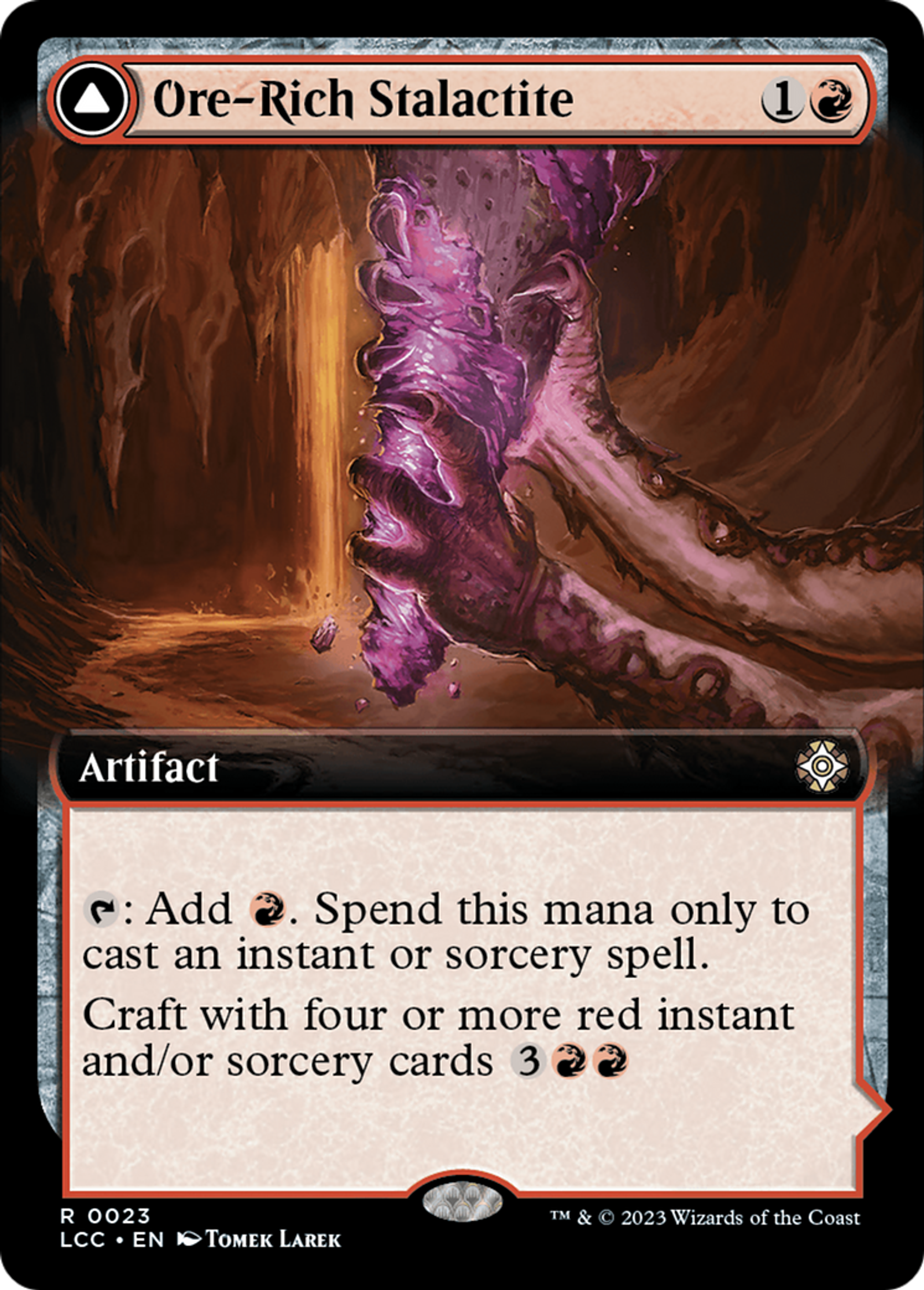 Ore-Rich Stalactite // Cosmium Catalyst — The Lost Caverns of Ixalan Commander — Magic: The Gathering