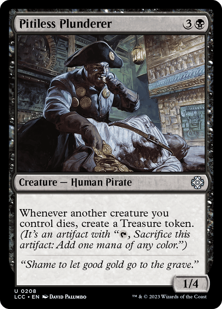 Pitiless Plunderer — The Lost Caverns of Ixalan Commander — Magic: The Gathering