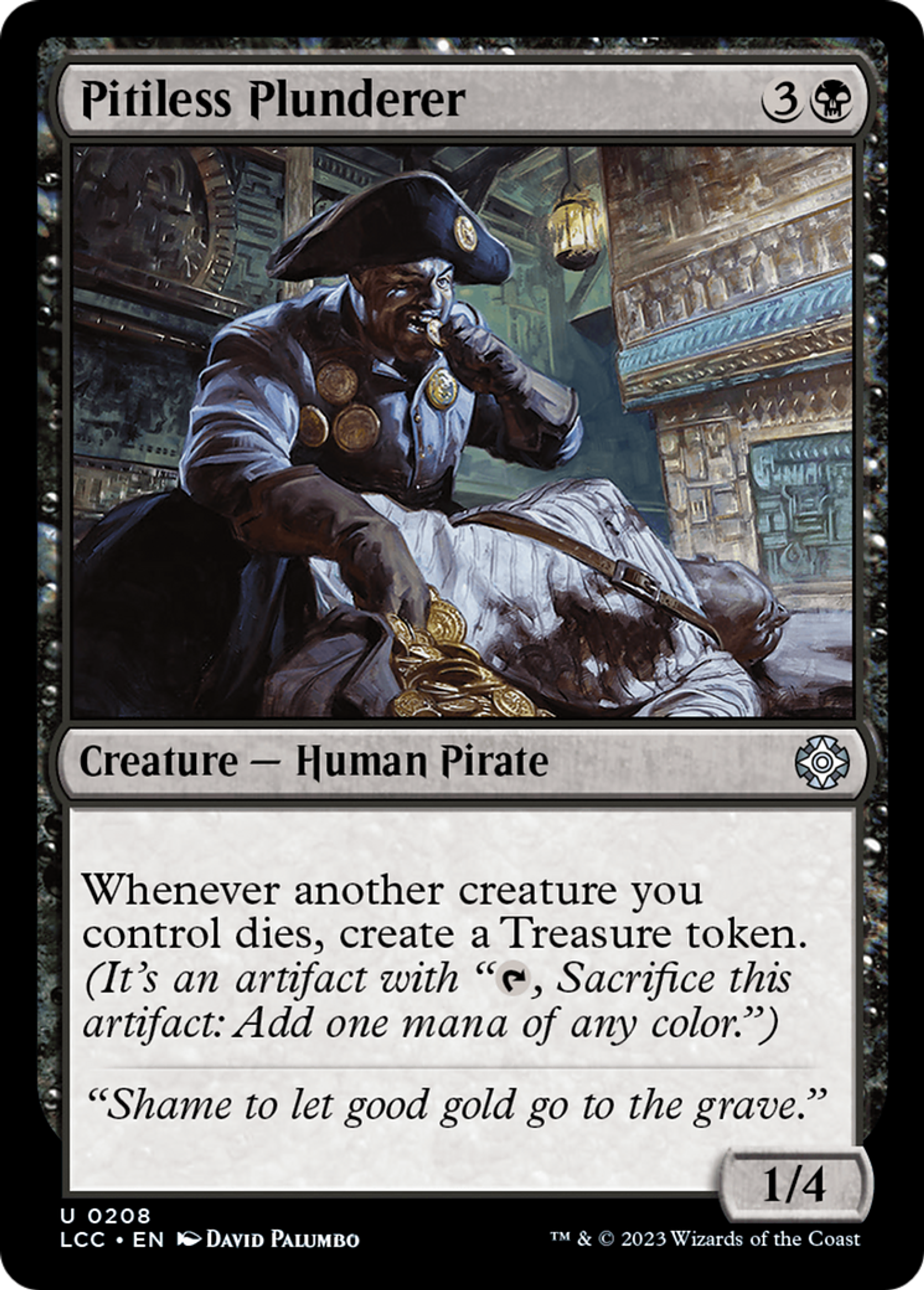 Pitiless Plunderer — The Lost Caverns of Ixalan Commander — Magic: The Gathering