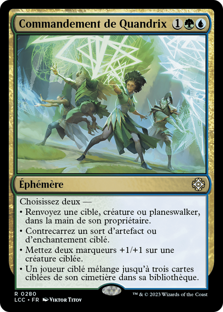 Commandement de Quandrix — The Lost Caverns of Ixalan Commander — Magic: The Gathering