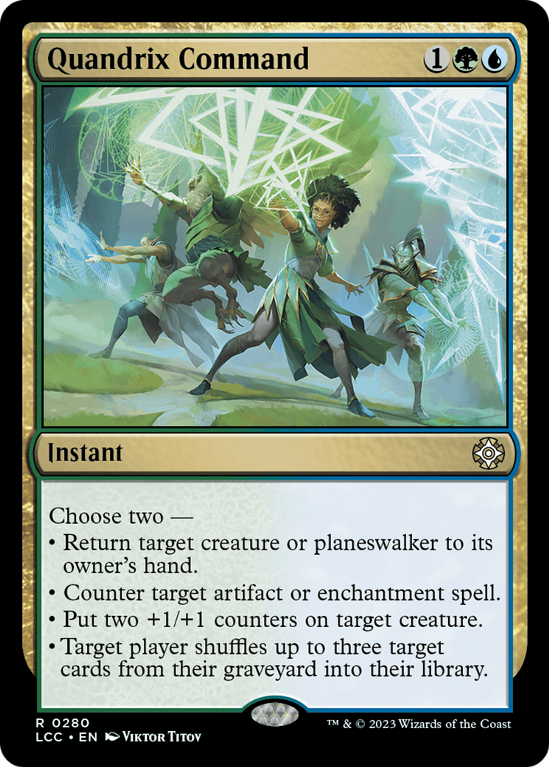 Quandrix Command — The Lost Caverns of Ixalan Commander — Magic: The Gathering