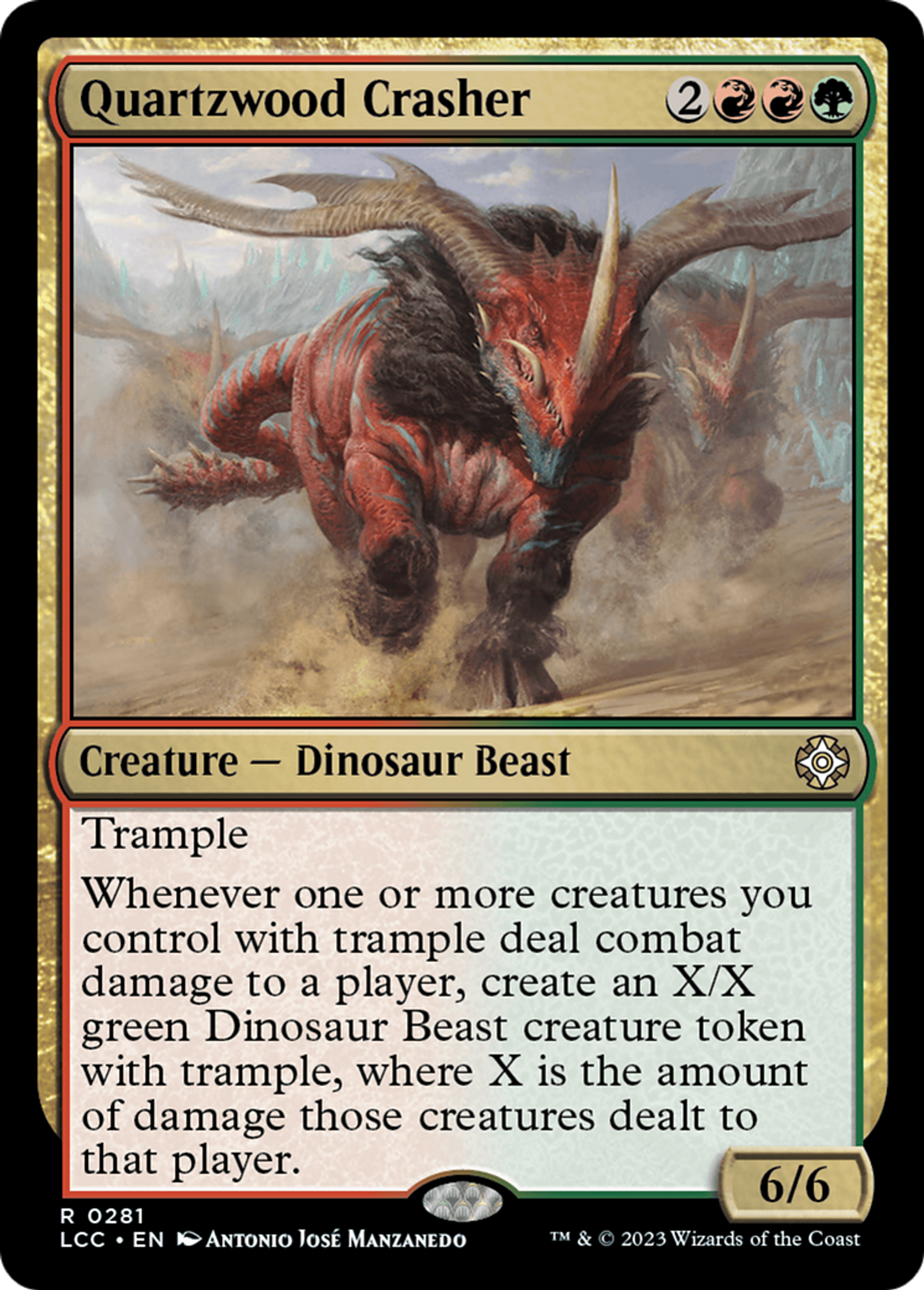Quartzwood Crasher — The Lost Caverns of Ixalan Commander — Magic: The Gathering
