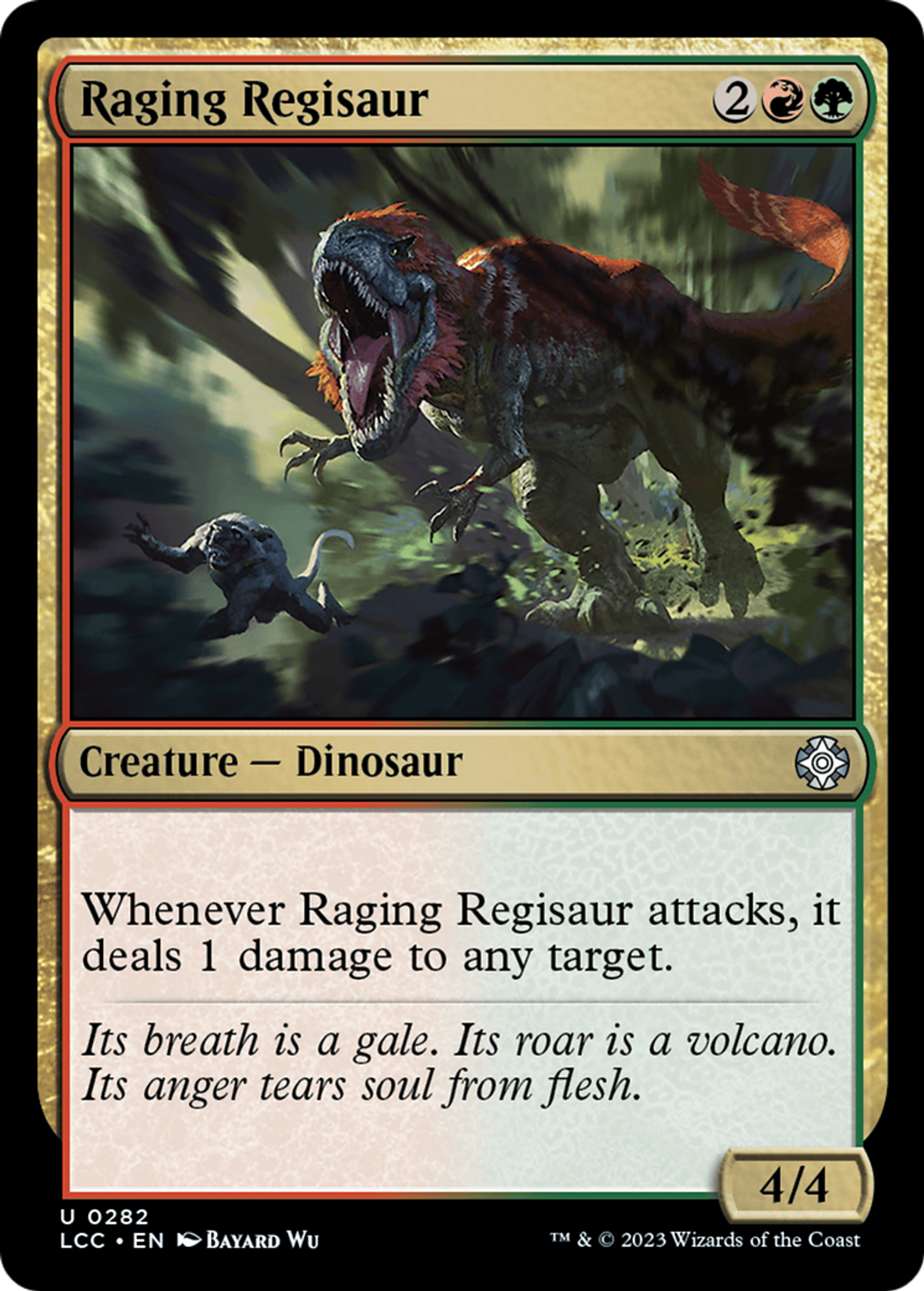 Raging Regisaur — The Lost Caverns of Ixalan Commander — Magic: The Gathering