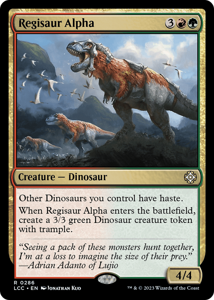 Regisaur Alpha — The Lost Caverns of Ixalan Commander — Magic: The Gathering