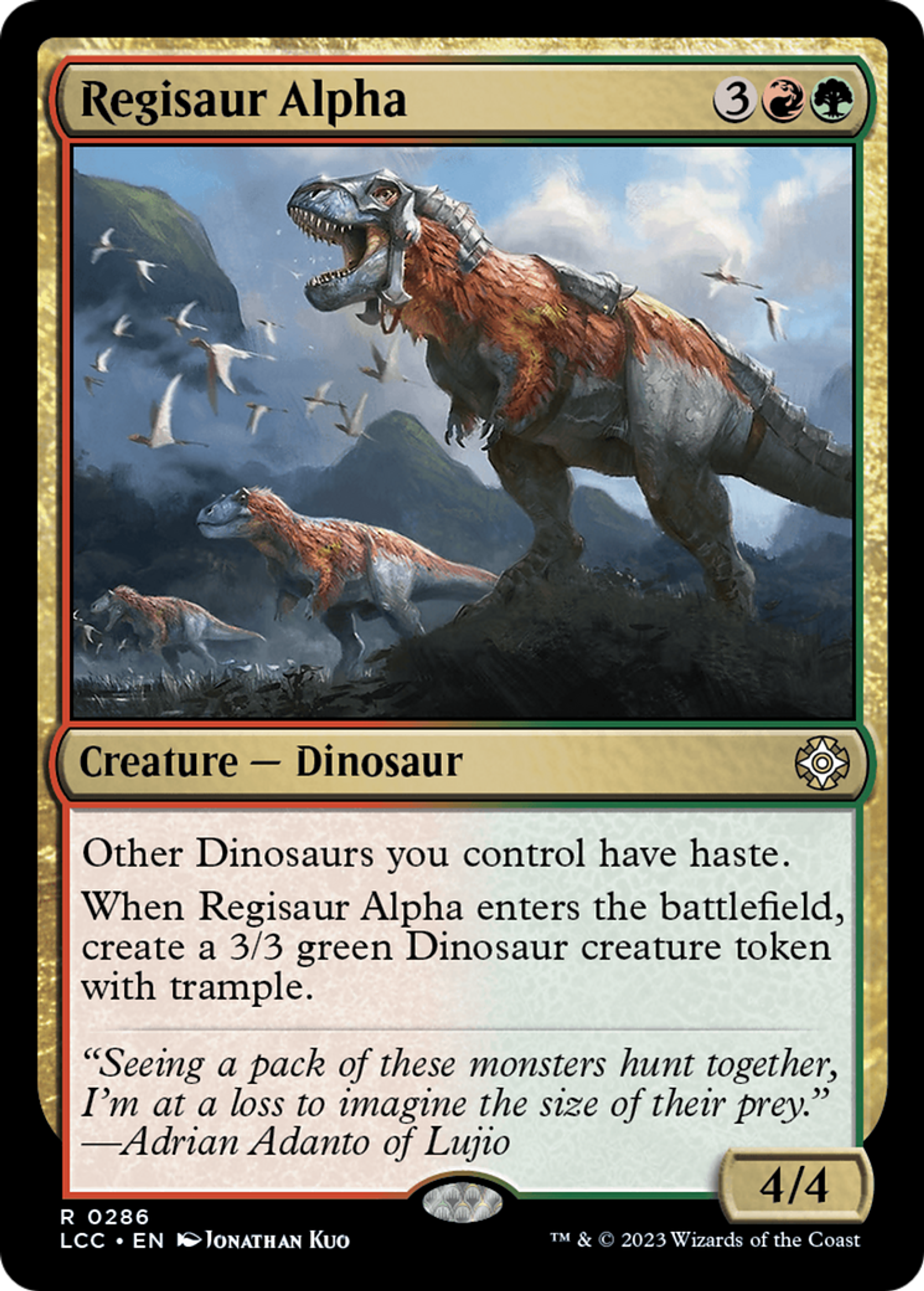 Regisaur Alpha — The Lost Caverns of Ixalan Commander — Magic: The Gathering