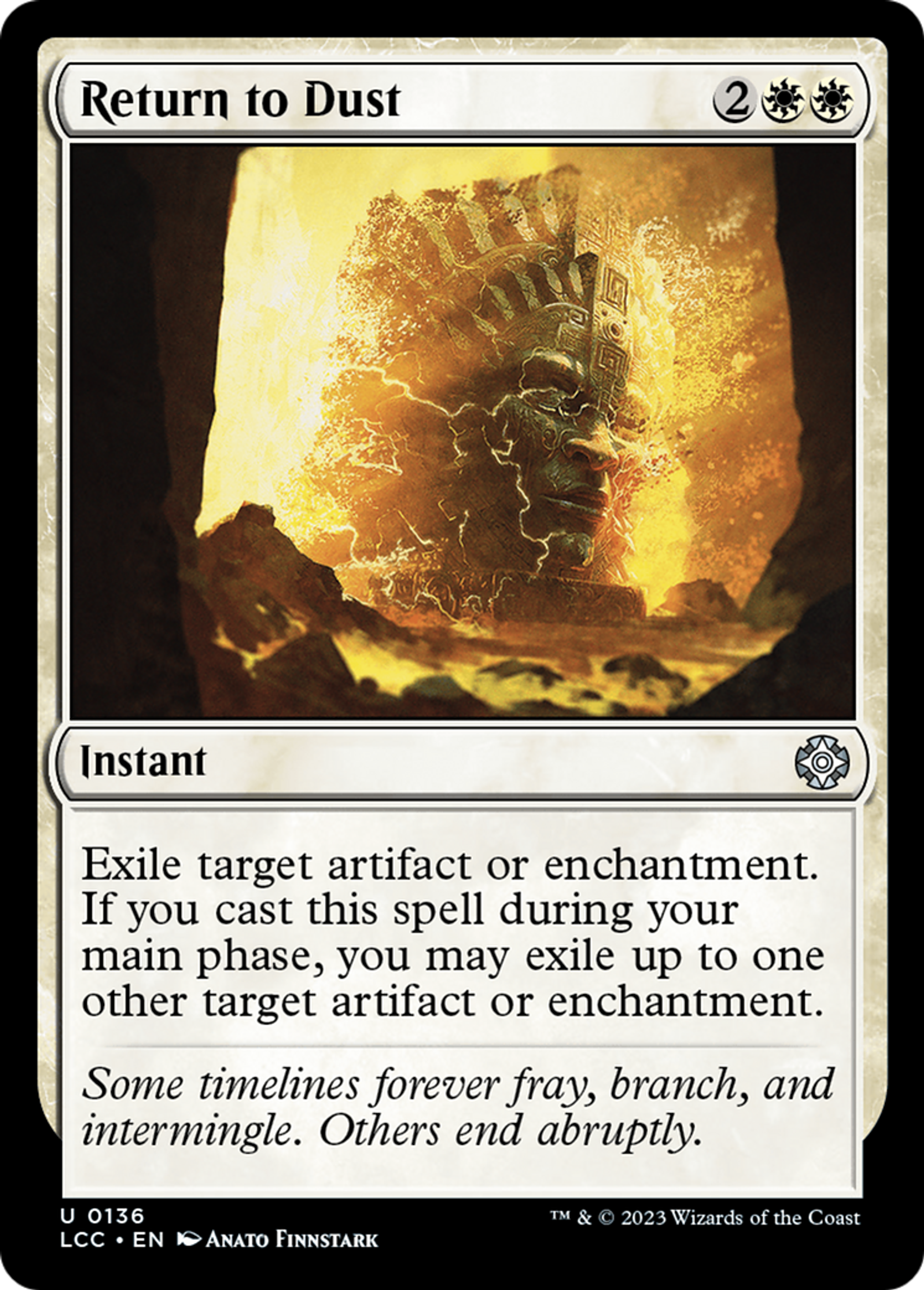 Rendre à la poussière — The Lost Caverns of Ixalan Commander — Magic: The Gathering