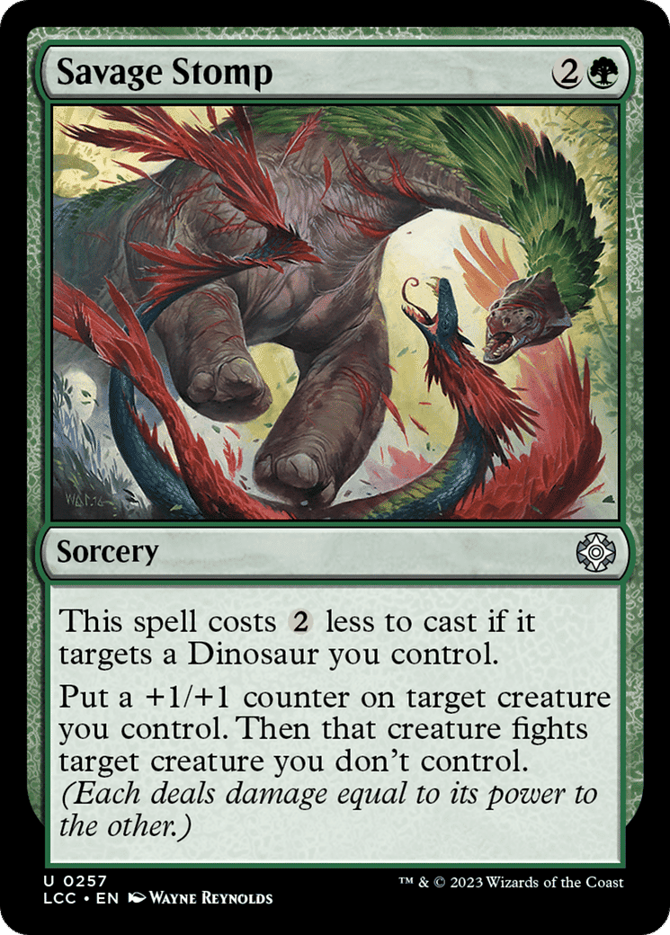 Savage Stomp — The Lost Caverns of Ixalan Commander — Magic: The Gathering