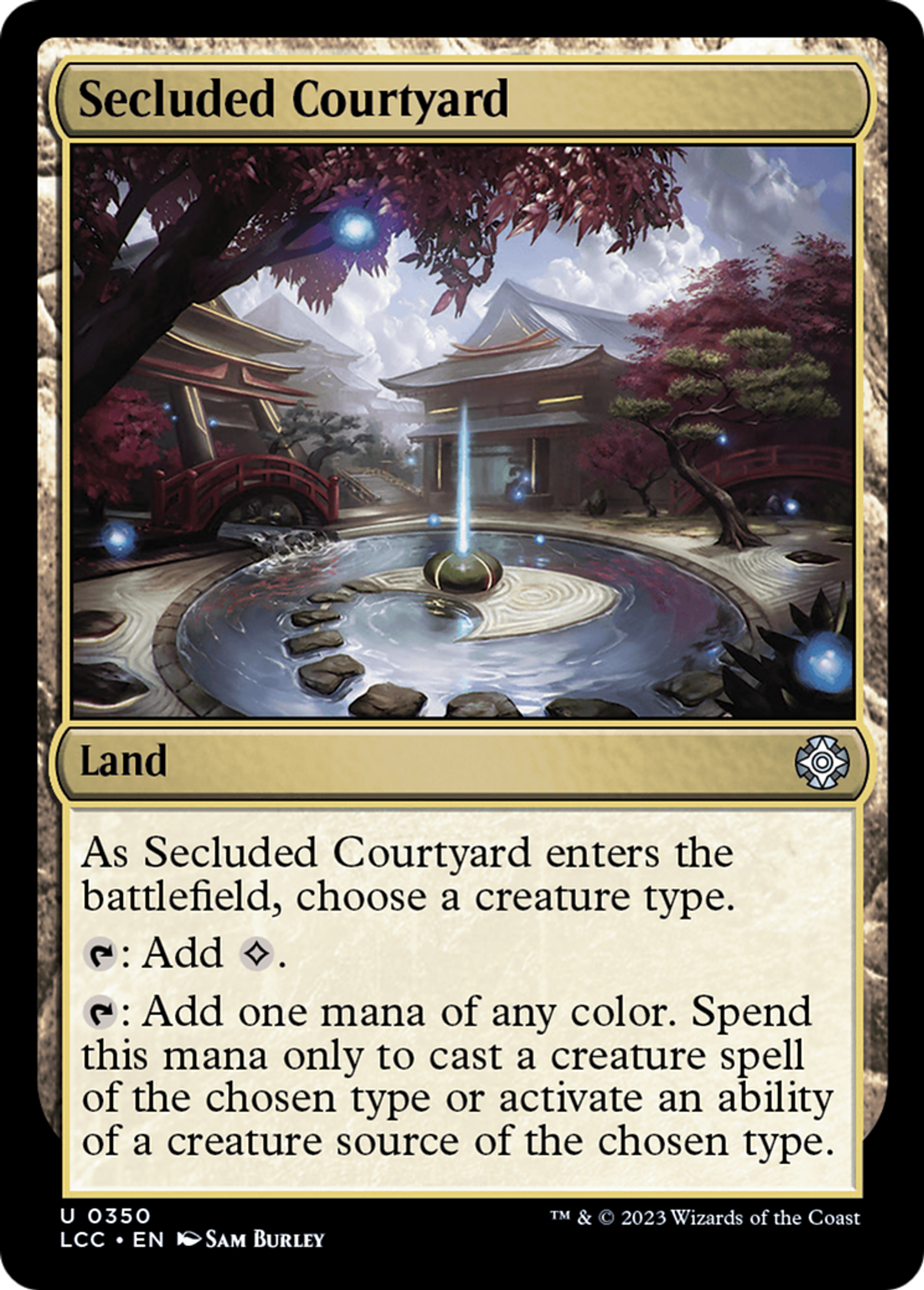 Secluded Courtyard — The Lost Caverns of Ixalan Commander — Magic: The Gathering
