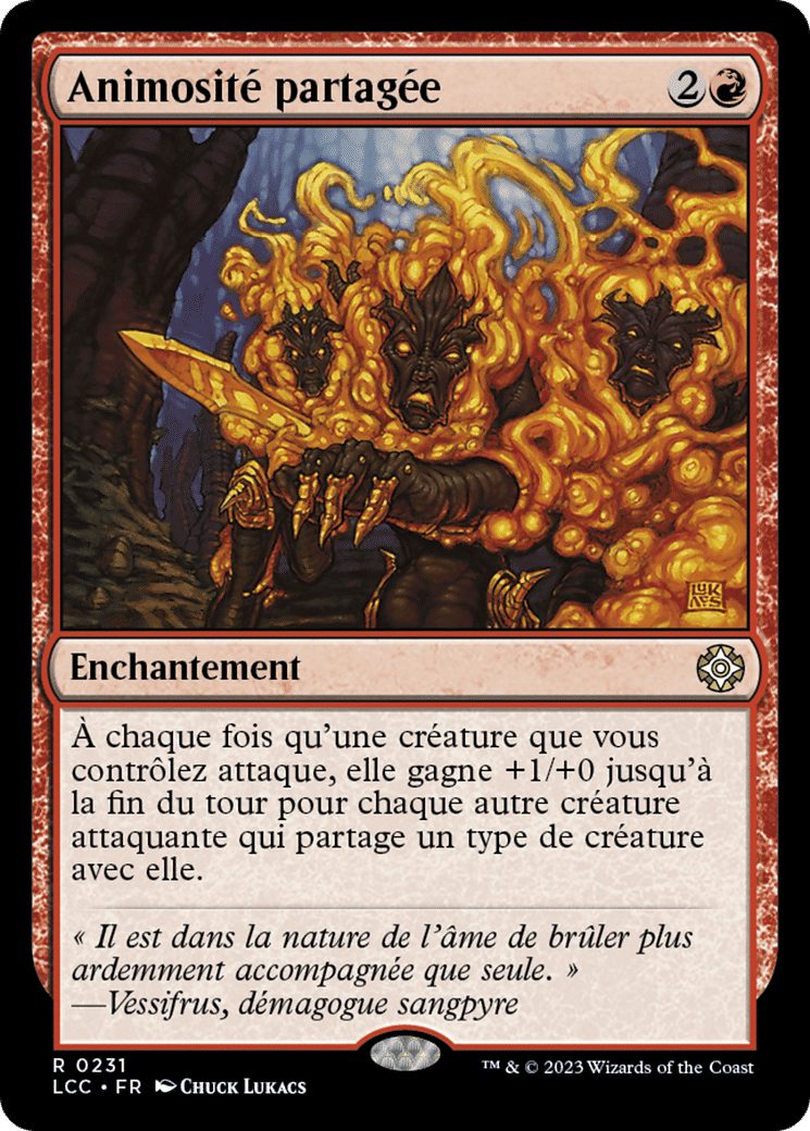 Animosité partagée — The Lost Caverns of Ixalan Commander — Magic: The Gathering