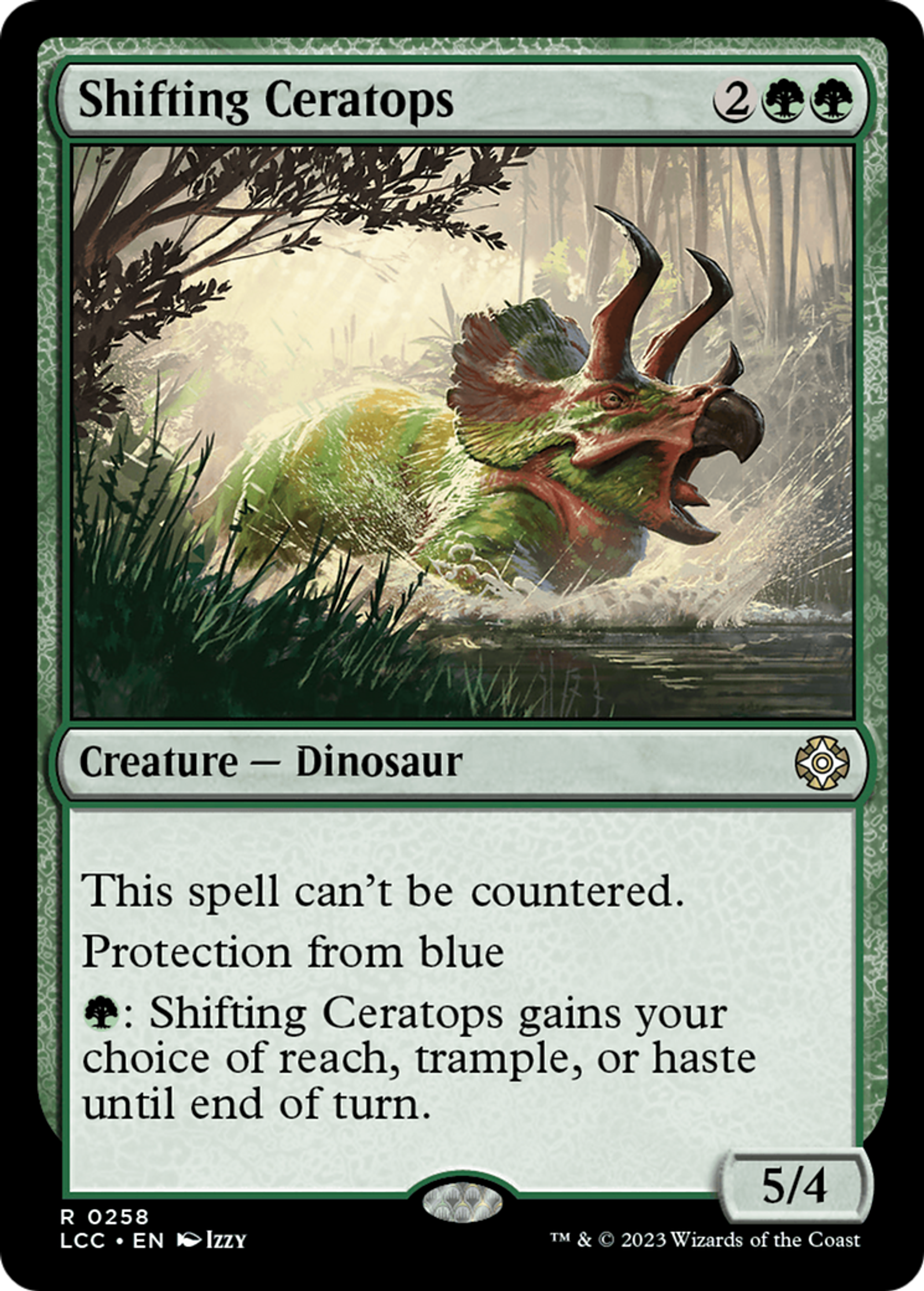 Shifting Ceratops — The Lost Caverns of Ixalan Commander — Magic: The Gathering