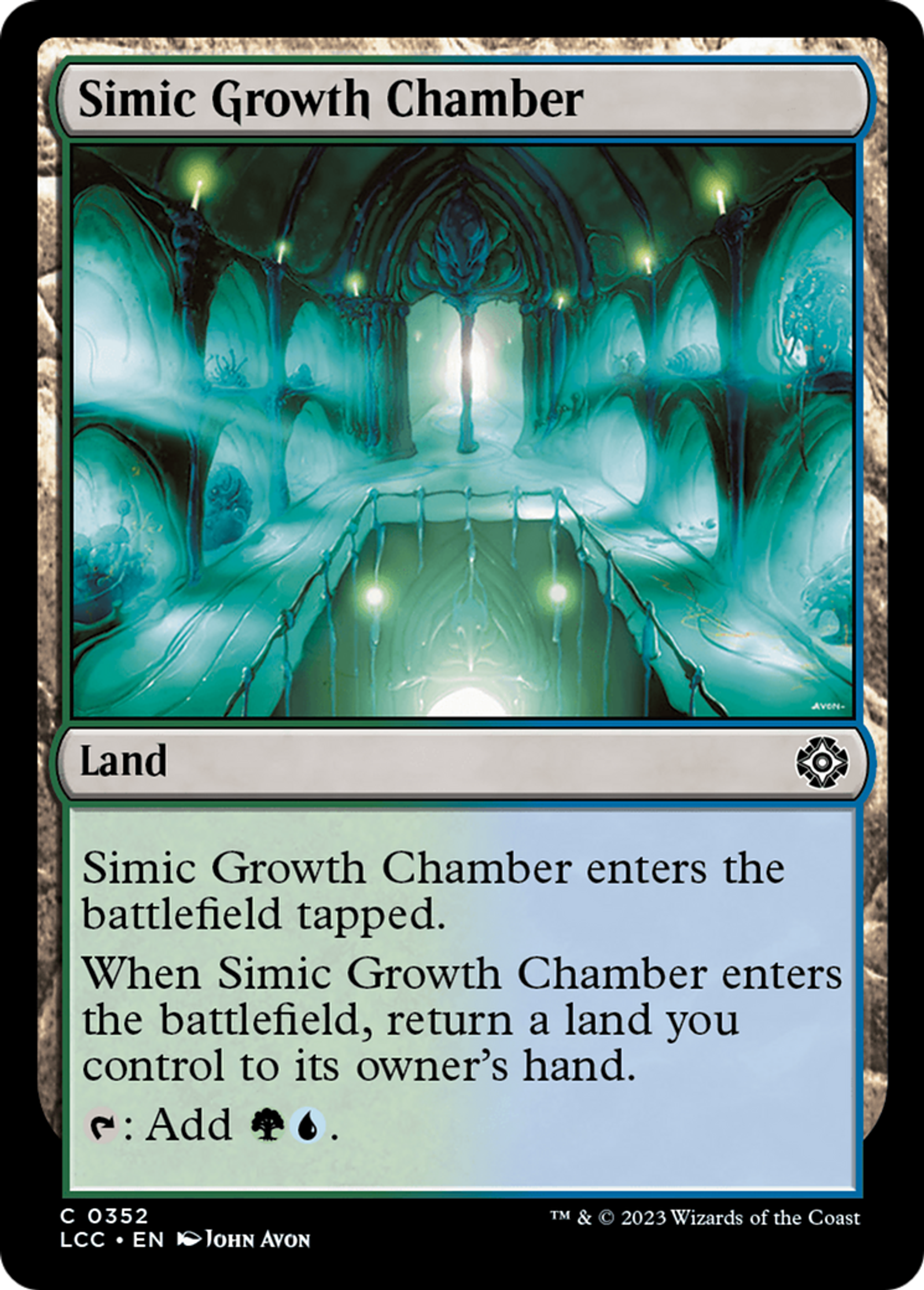 Simic Growth Chamber — The Lost Caverns of Ixalan Commander — Magic: The Gathering