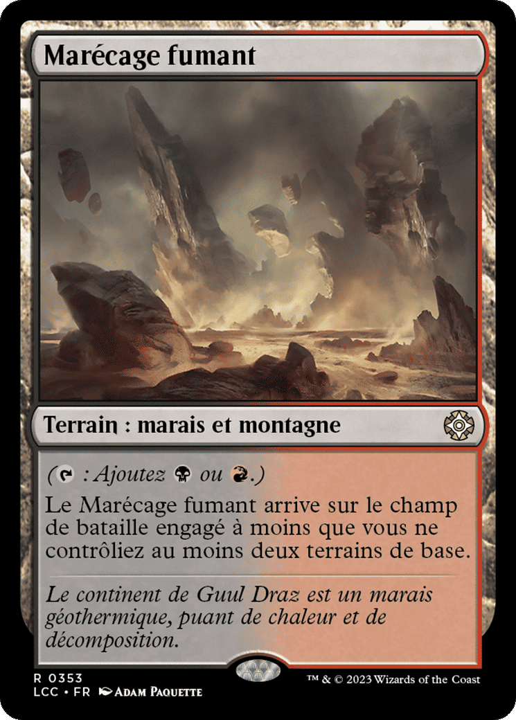 Marécage fumant — The Lost Caverns of Ixalan Commander — Magic: The Gathering