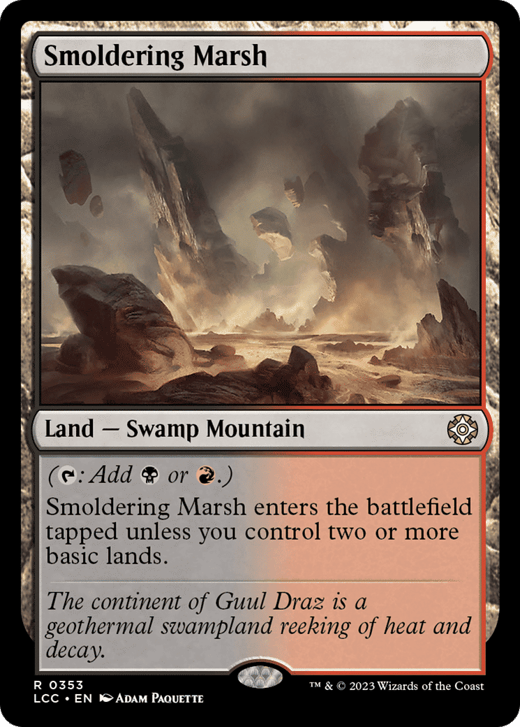Smoldering Marsh — The Lost Caverns of Ixalan Commander — Magic: The Gathering