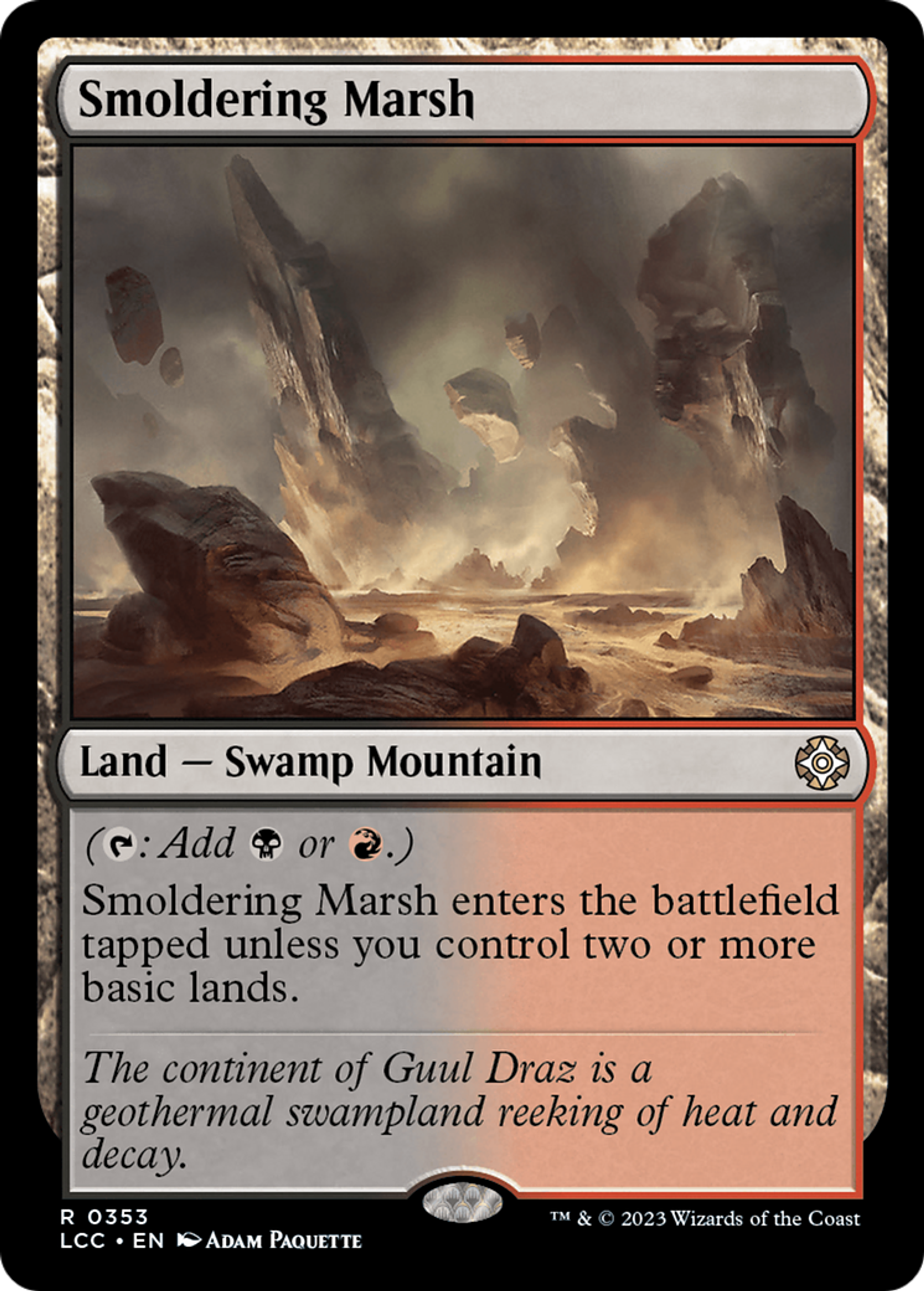 Smoldering Marsh — The Lost Caverns of Ixalan Commander — Magic: The Gathering