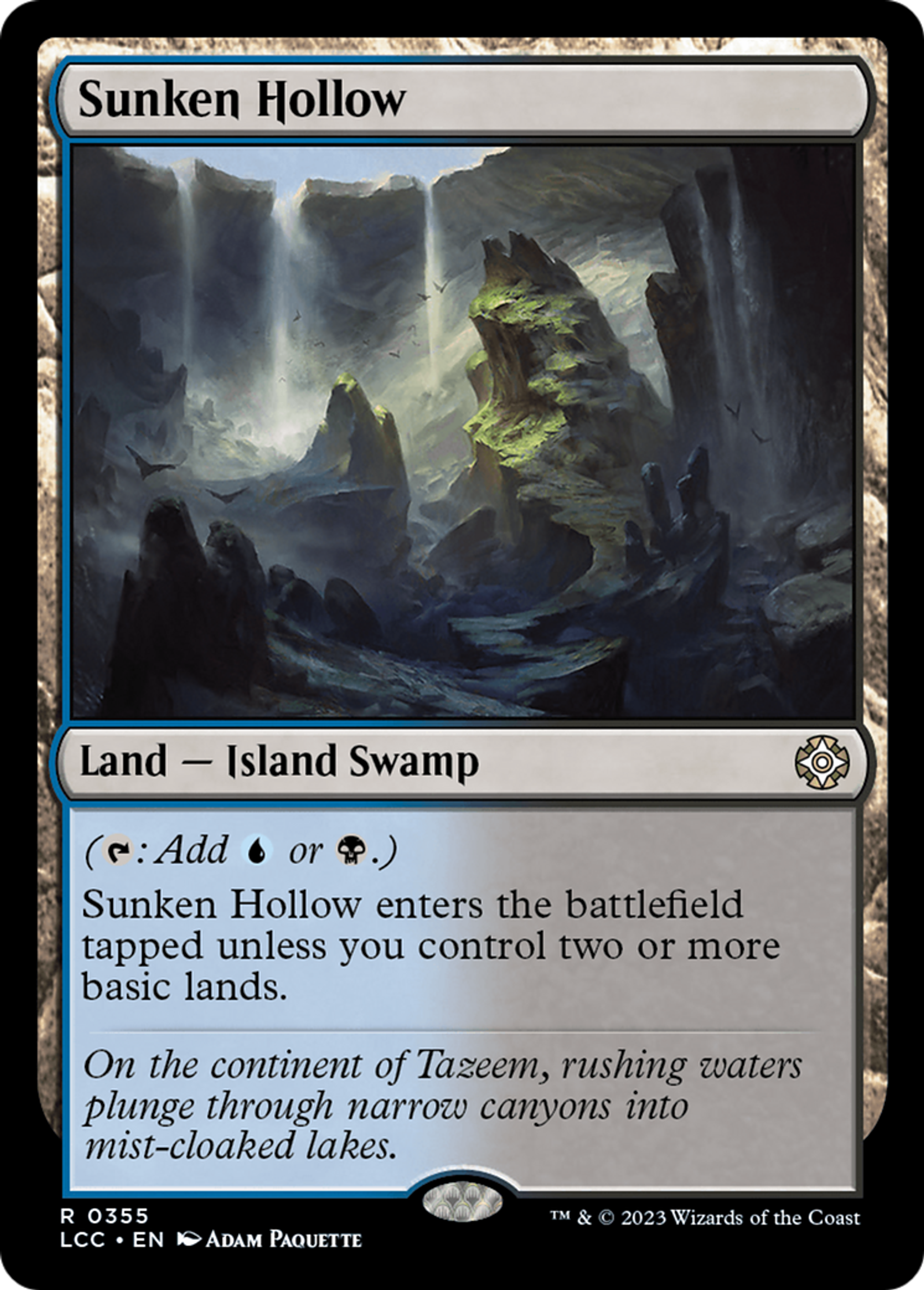 Sunken Hollow — The Lost Caverns of Ixalan Commander — Magic: The Gathering