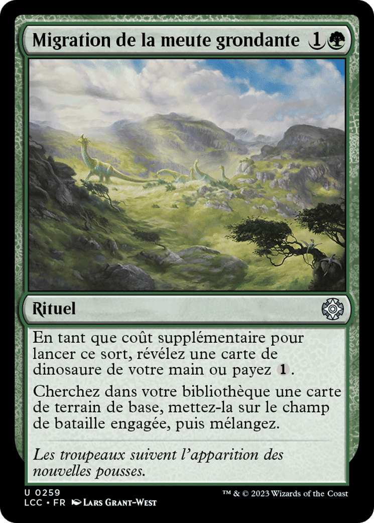 Migration de la meute grondante — The Lost Caverns of Ixalan Commander — Magic: The Gathering
