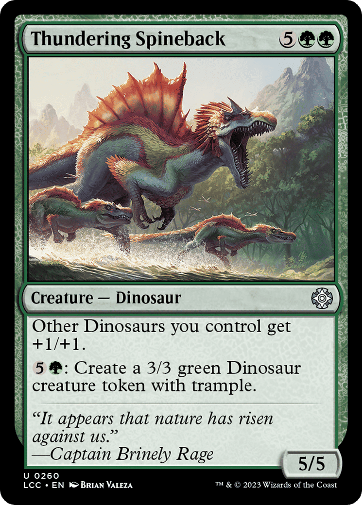 Thundering Spineback — The Lost Caverns of Ixalan Commander — Magic: The Gathering