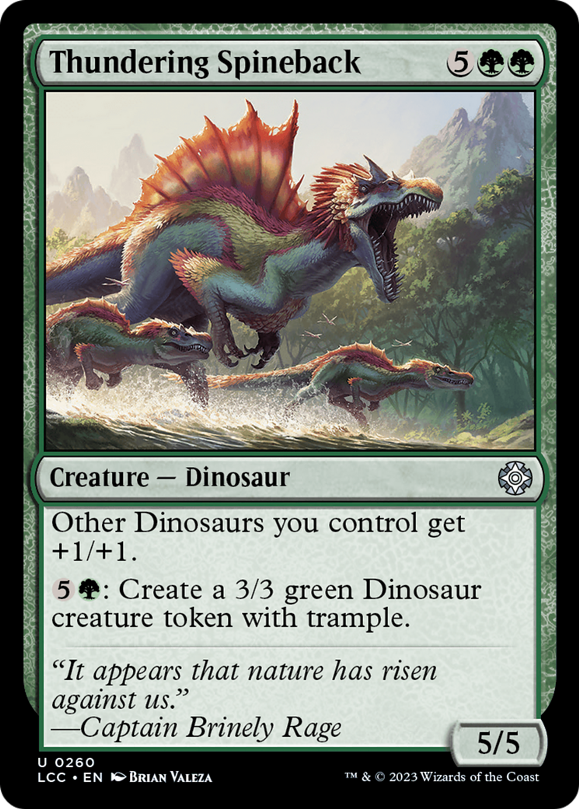 Dorspondyle fulminant — The Lost Caverns of Ixalan Commander — Magic: The Gathering