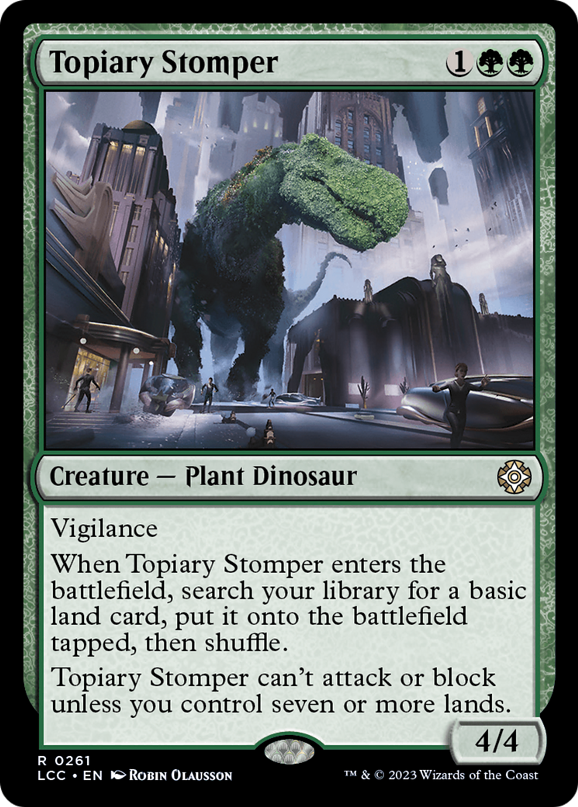 Topiary Stomper — The Lost Caverns of Ixalan Commander — Magic: The Gathering
