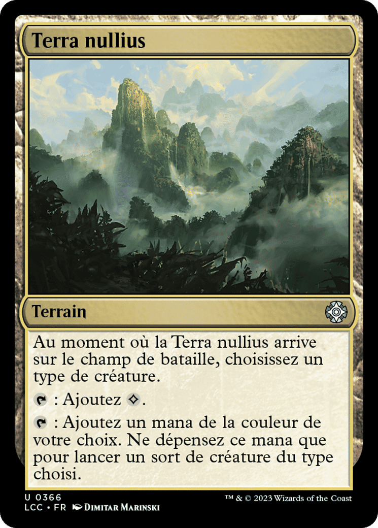 Terra nullius — The Lost Caverns of Ixalan Commander — Magic: The Gathering