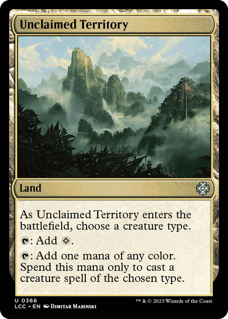 Unclaimed Territory — The Lost Caverns of Ixalan Commander — Magic: The Gathering