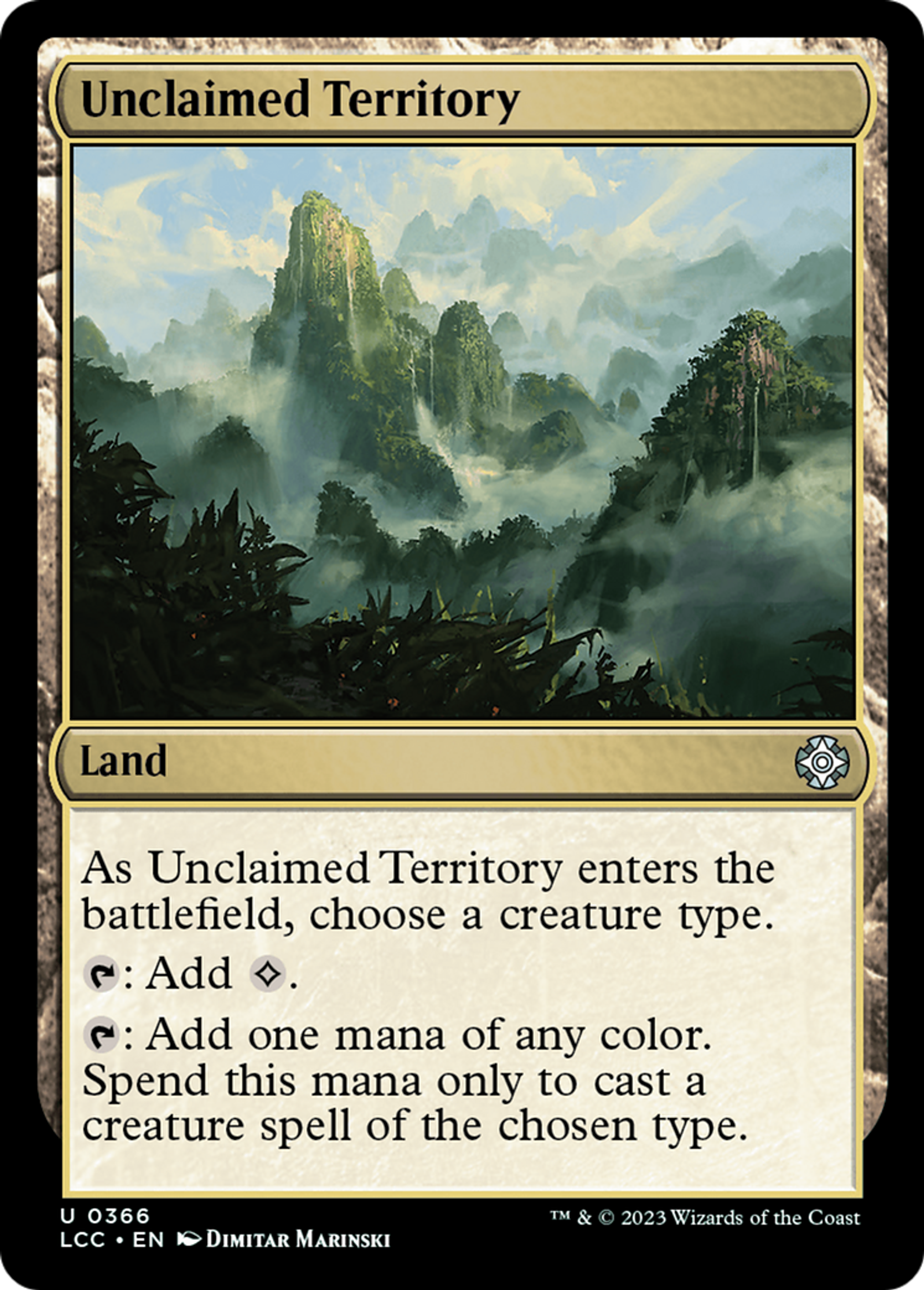 Unclaimed Territory — The Lost Caverns of Ixalan Commander — Magic: The Gathering