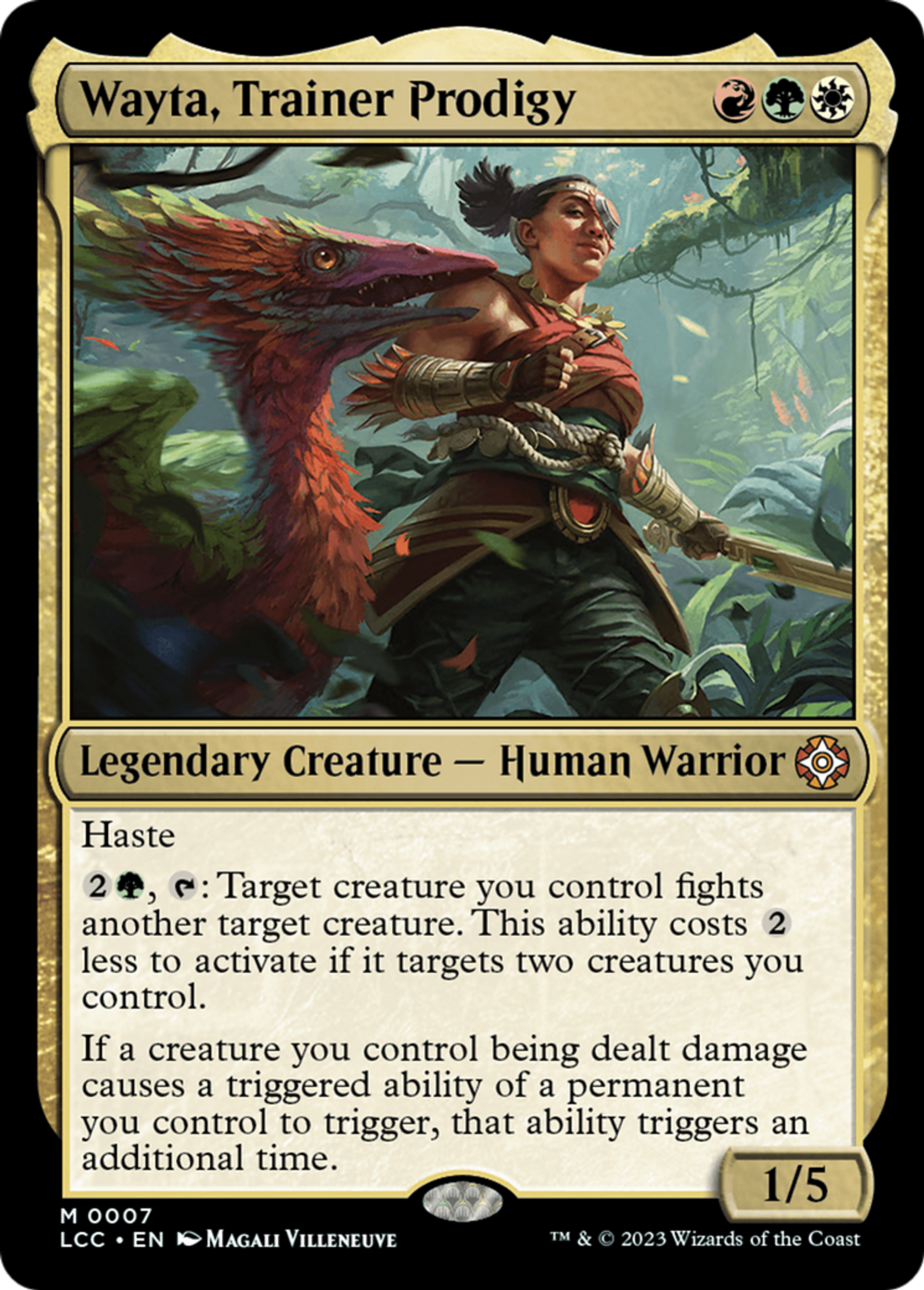 Wayta, Trainer Prodigy — The Lost Caverns of Ixalan Commander — Magic: The Gathering