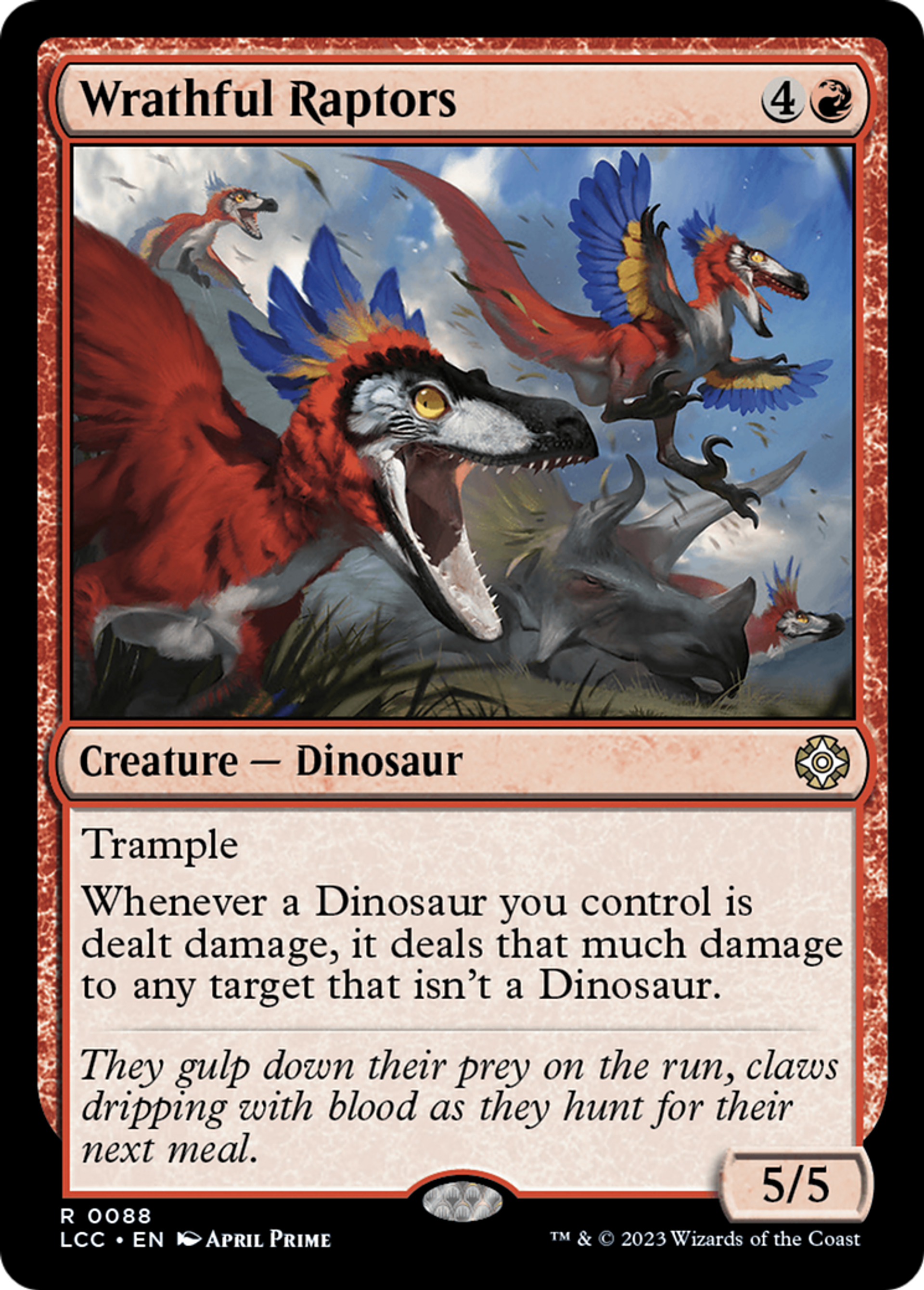Wrathful Raptors — The Lost Caverns of Ixalan Commander — Magic: The Gathering
