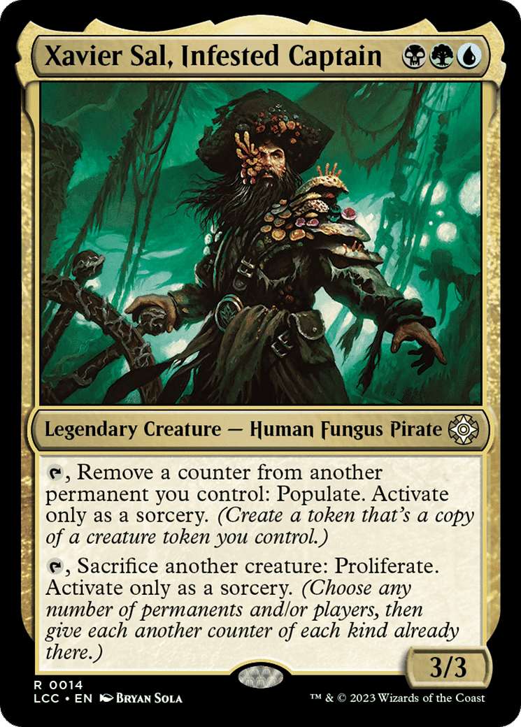 Xavier Sal, Infested Captain — The Lost Caverns of Ixalan Commander — Magic: The Gathering