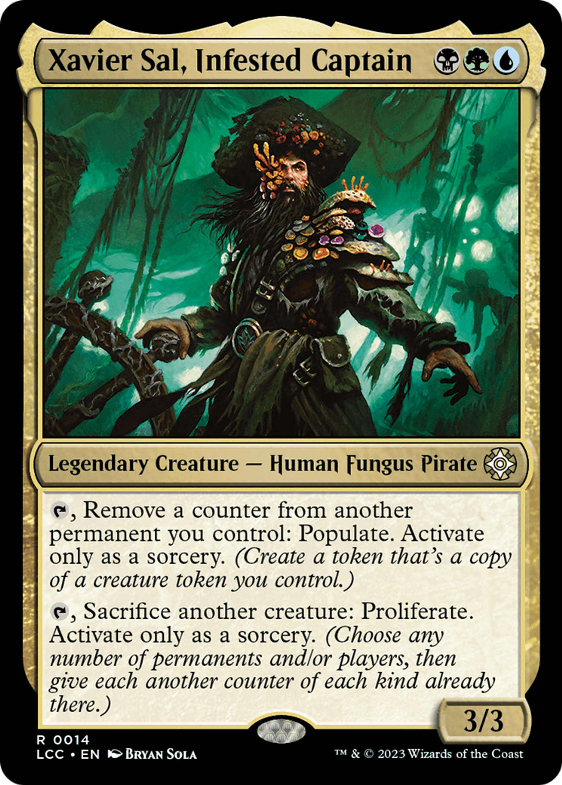 Xavier Sal, capitaine infesté — The Lost Caverns of Ixalan Commander — Magic: The Gathering