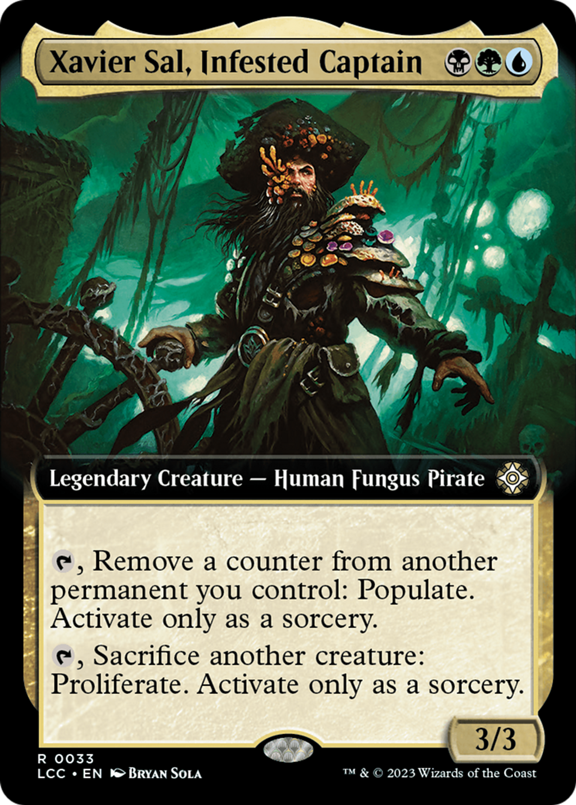Xavier Sal, Infested Captain — The Lost Caverns of Ixalan Commander — Magic: The Gathering
