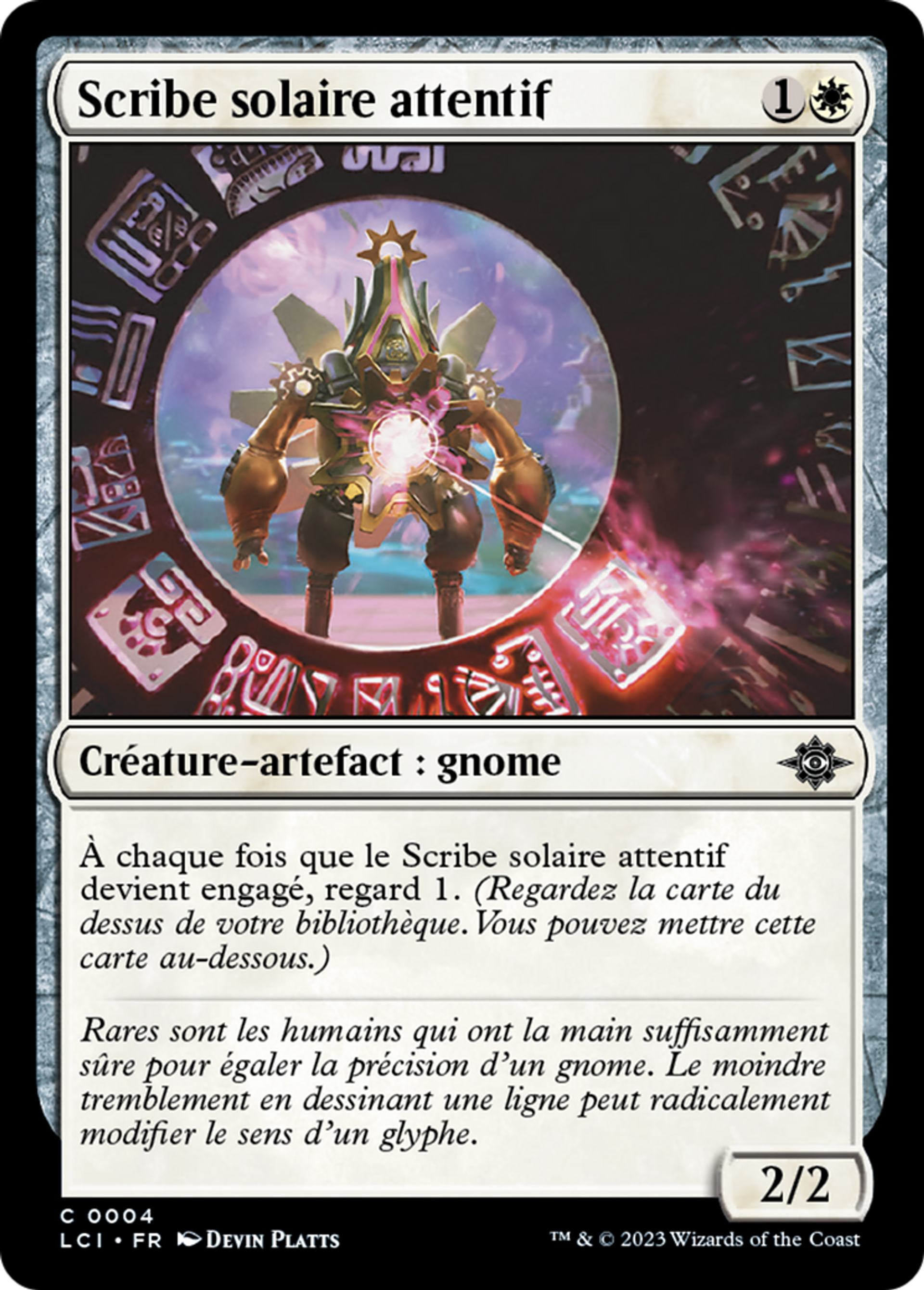Scribe solaire attentif — The Lost Caverns of Ixalan — Magic: The Gathering