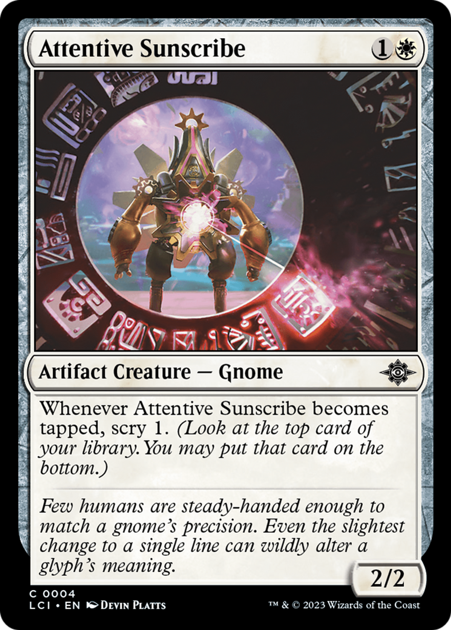 Attentive Sunscribe — The Lost Caverns of Ixalan — Magic: The Gathering