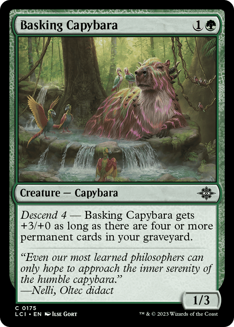 Basking Capybara — The Lost Caverns of Ixalan — Magic: The Gathering