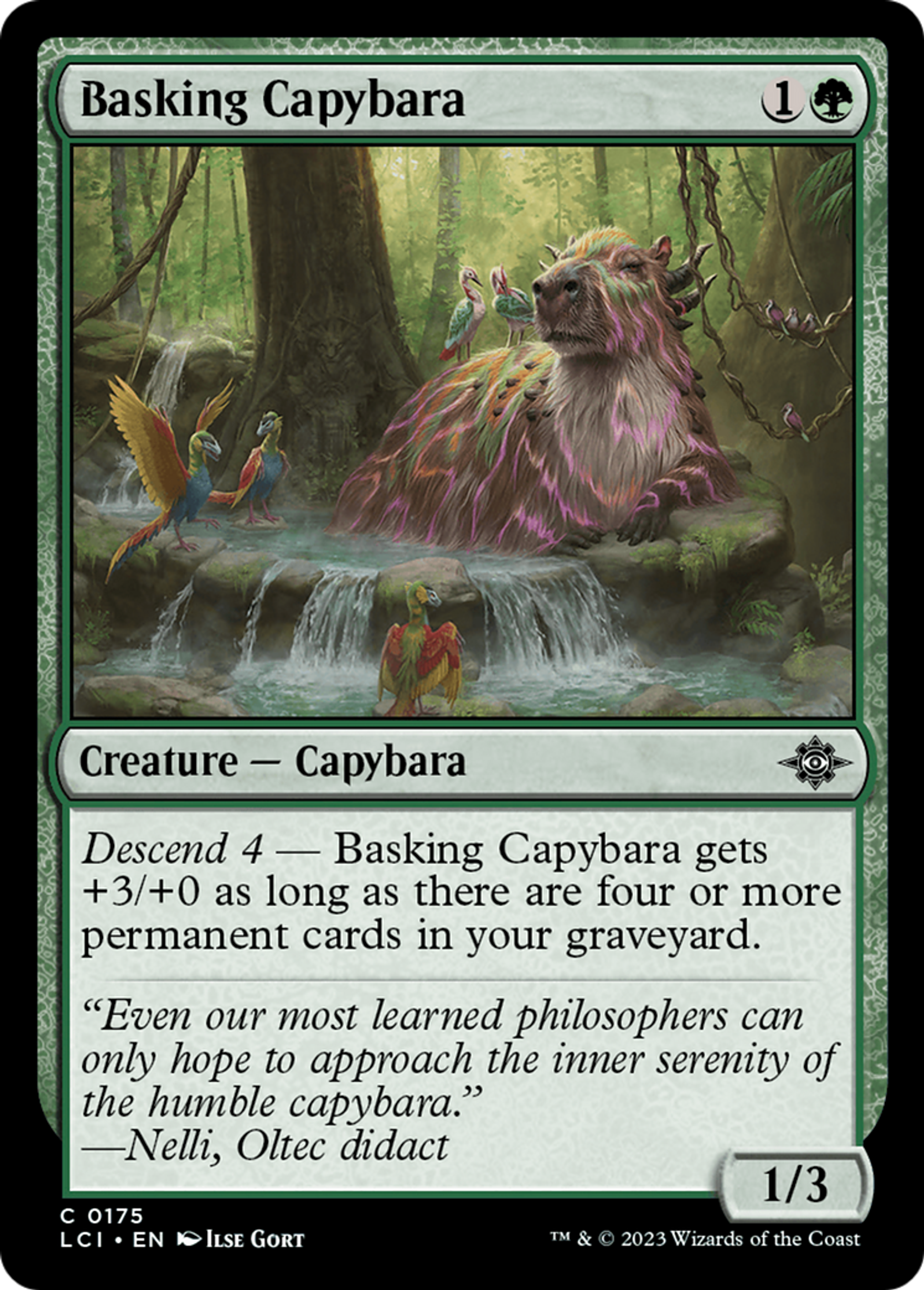 Basking Capybara — The Lost Caverns of Ixalan — Magic: The Gathering