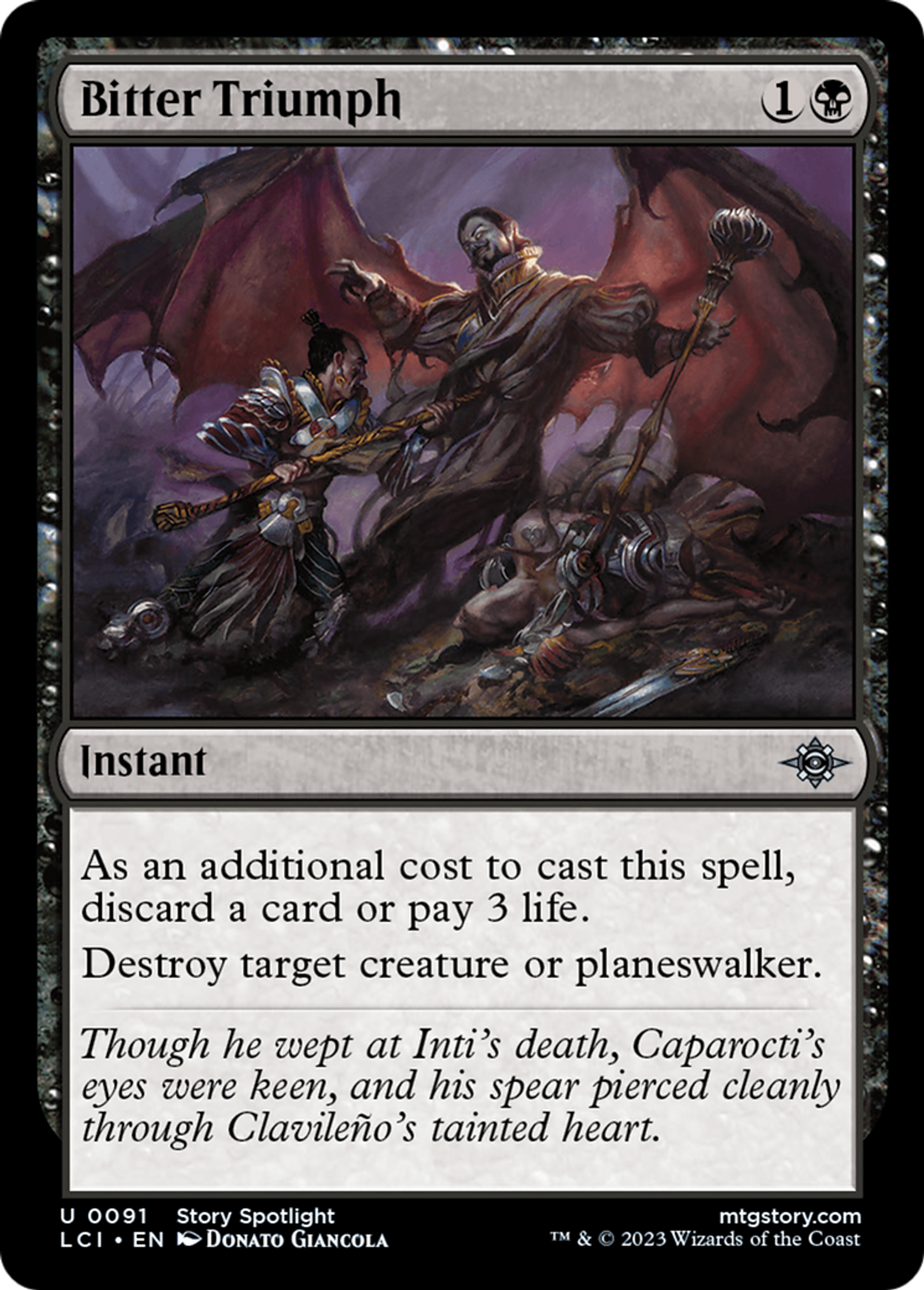 Bitter Triumph — The Lost Caverns of Ixalan — Magic: The Gathering