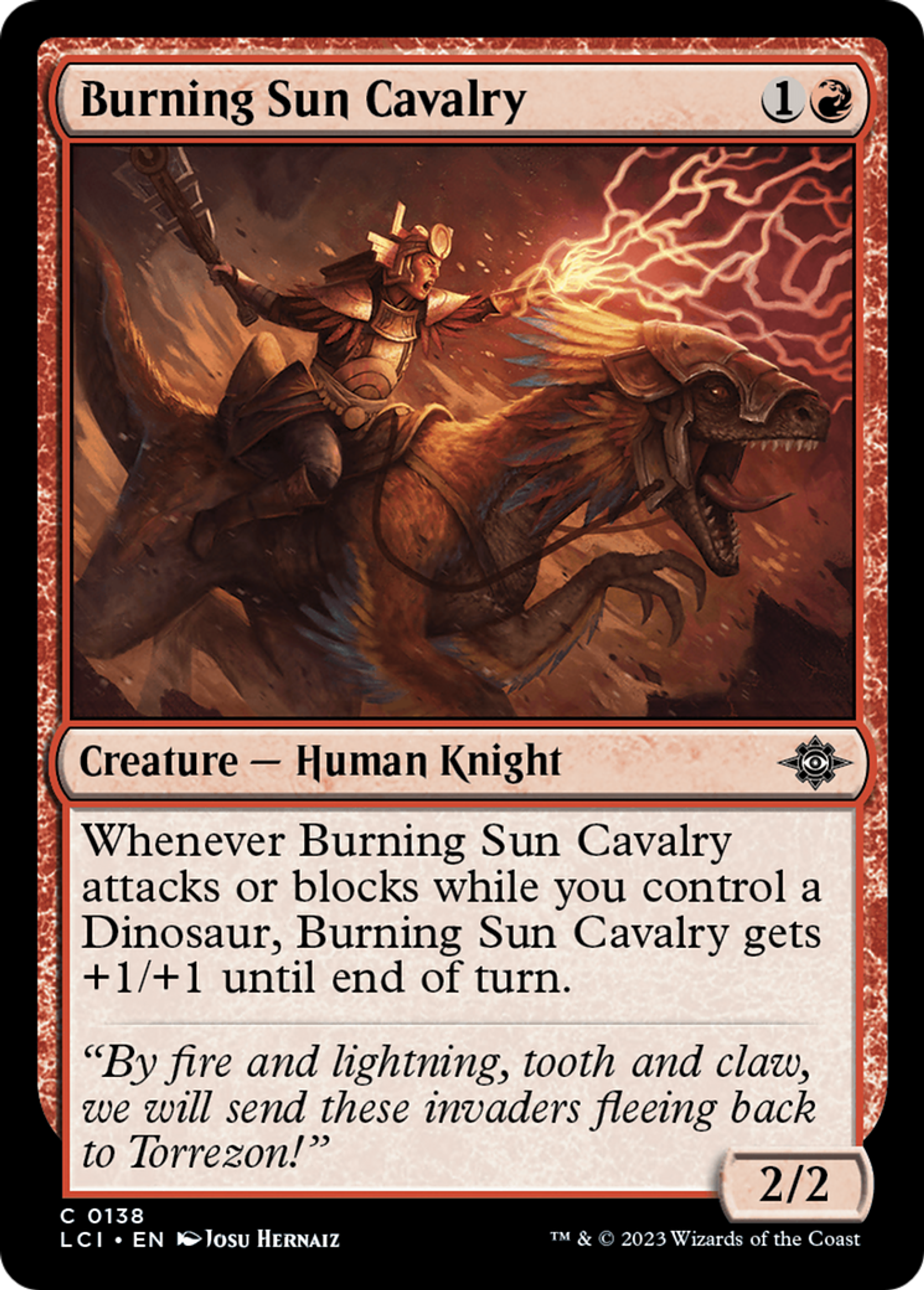 Burning Sun Cavalry — The Lost Caverns of Ixalan — Magic: The Gathering