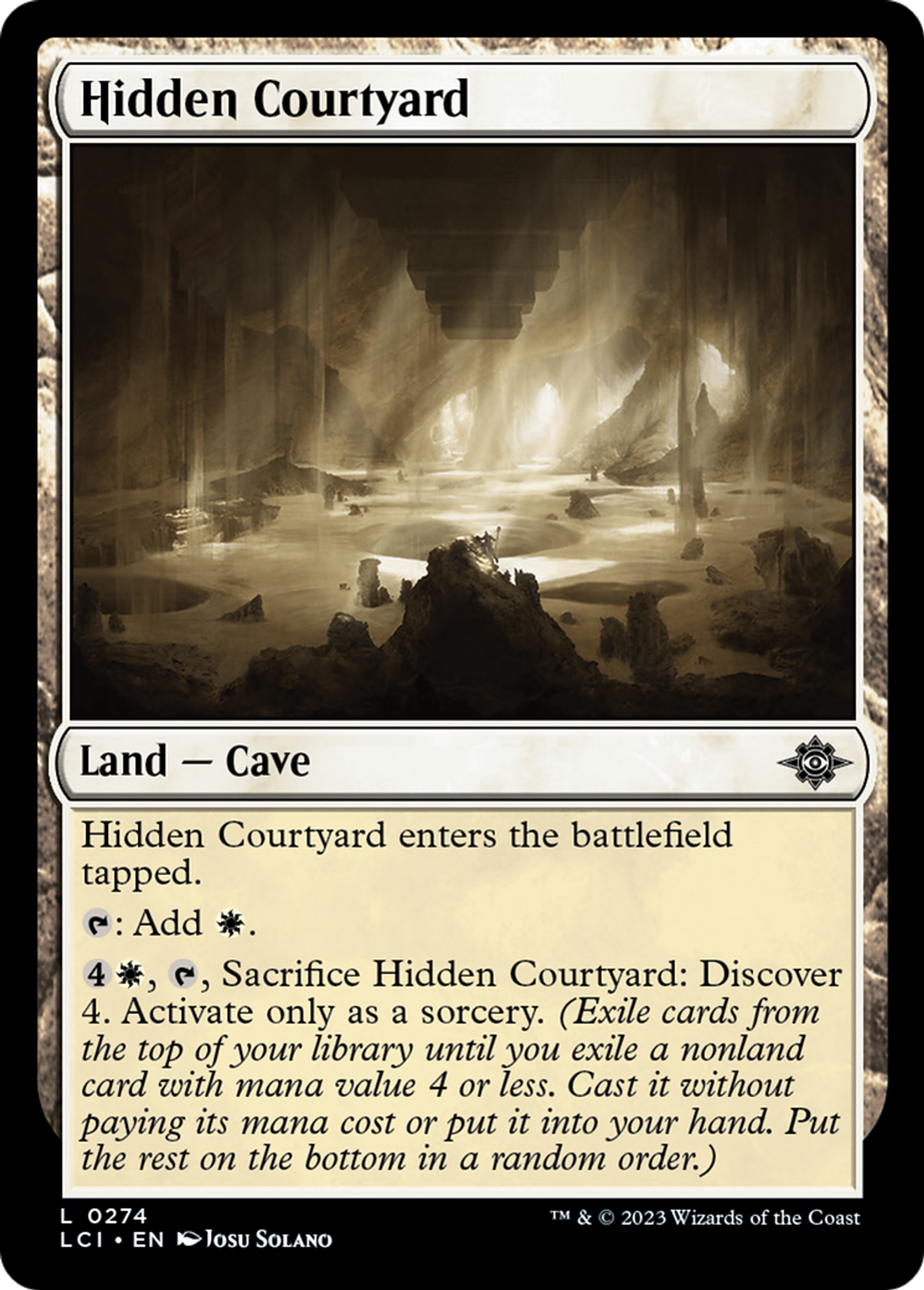 Hidden Courtyard — The Lost Caverns of Ixalan — Magic: The Gathering